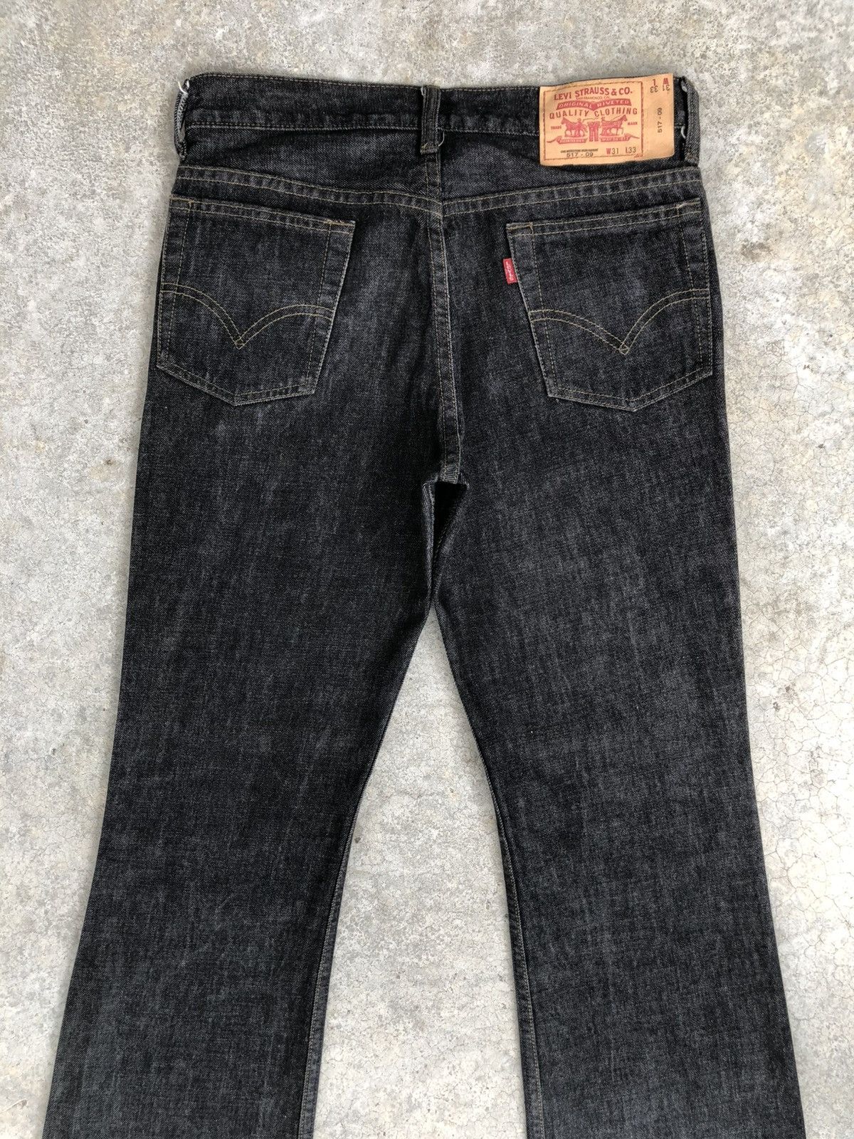 If Six Was Nine Y2k Levis 517 Flared Jeans Distressed Denim Size US 30 / EU 46 - 8 Thumbnail