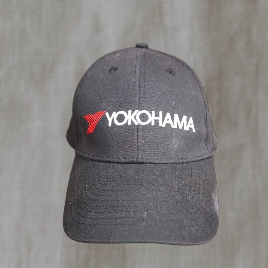 Logo 7 Vintage Magic Headwear Yokohama Baseball Hat Unisex Adult Adjustable Black Logo Cap Size ONE SIZE - 1 Thumbnail