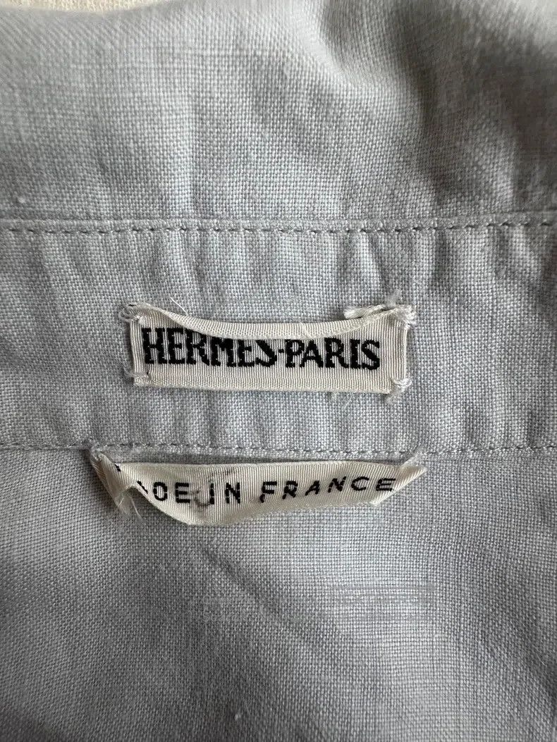 Hermes Hermes Margiela Era V-neck Linen Shirt Size S / US 4 / IT 40 - 3 Thumbnail