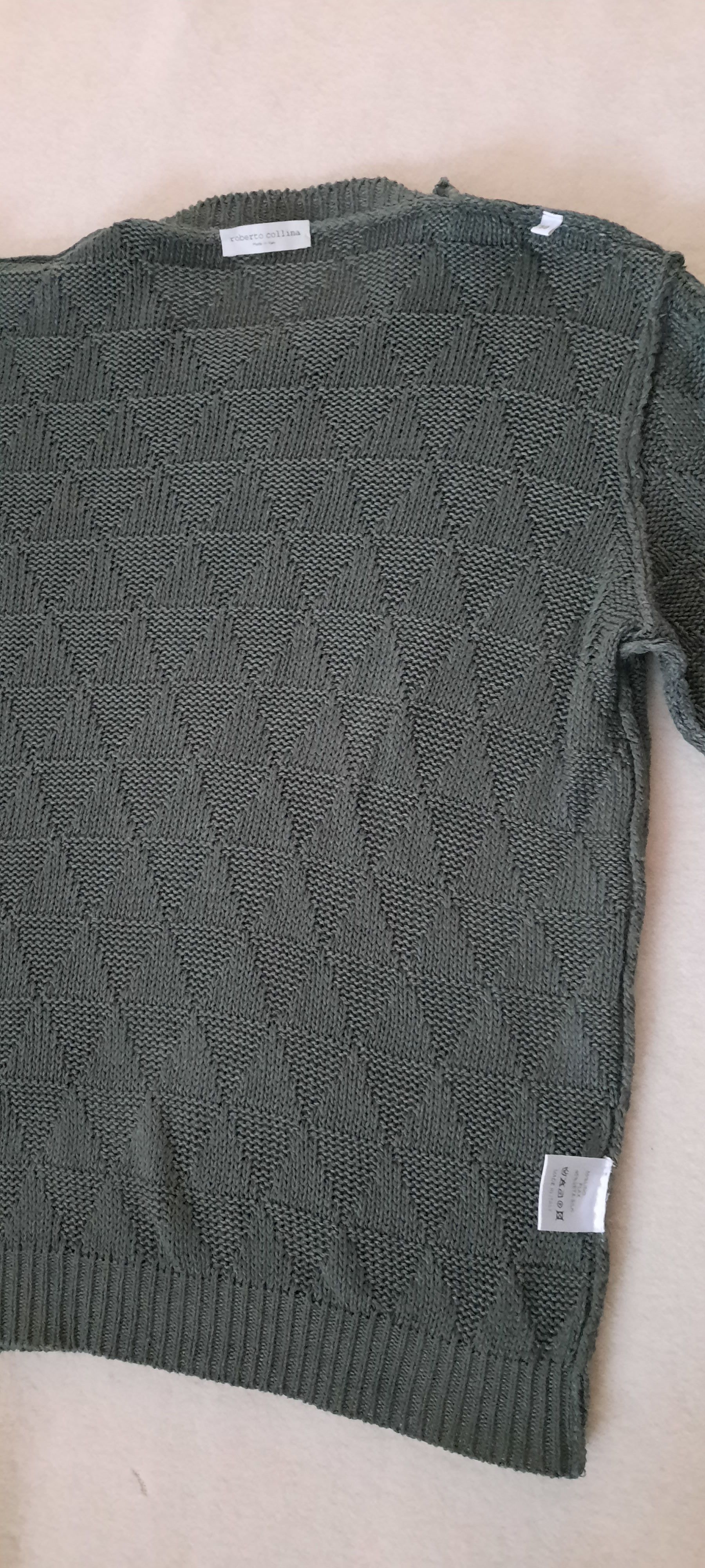 Roberto Collina ROBERTO COLLINA Men's Sweater Linen Silk 50 Size US M / EU 48-50 / 2 - 5 Thumbnail