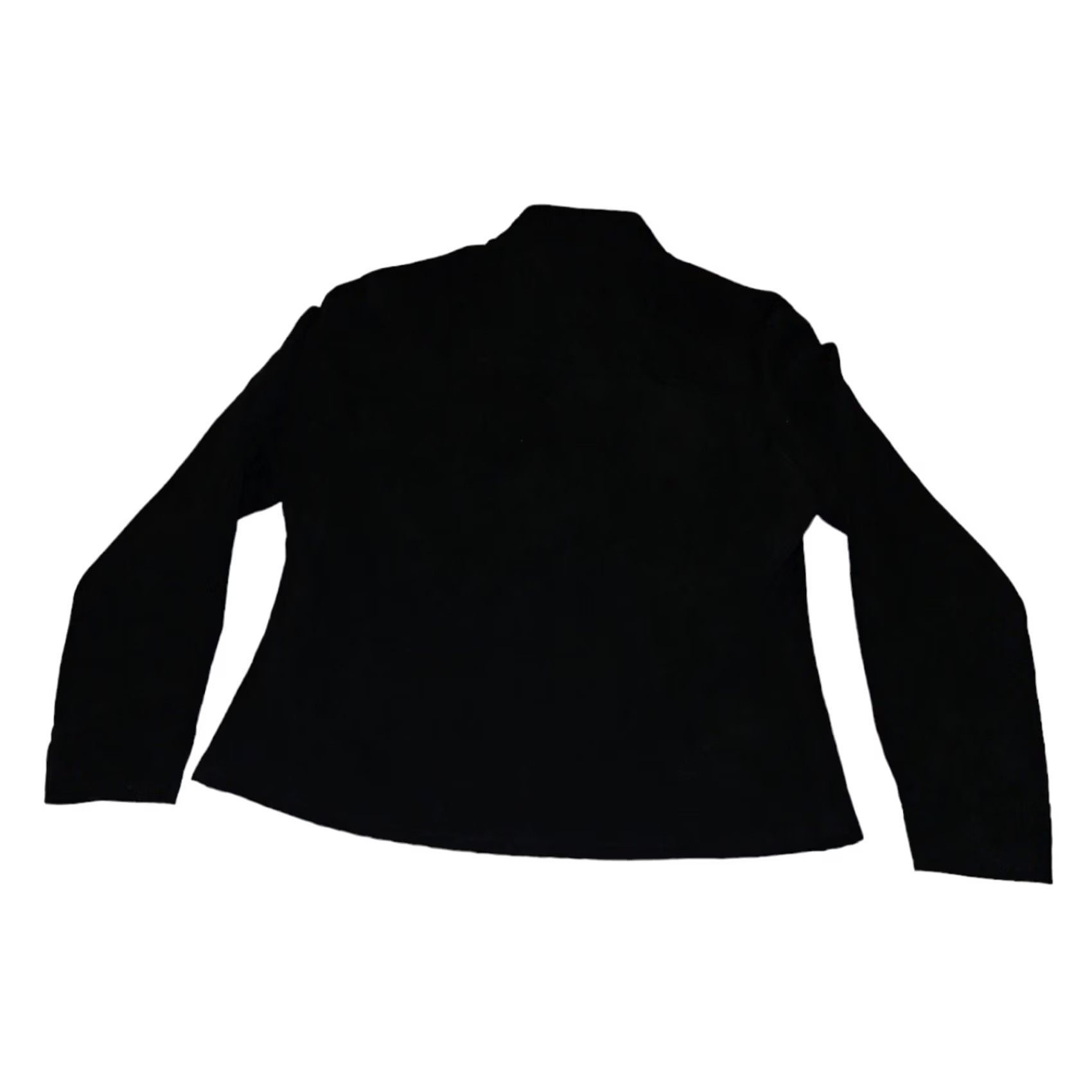 Vintage Chico's Jacket Women's Size 1 Black Long Sleeve Button Pockets Casual Workwear Regular Fit Coat/Outerwear Size XS / US 0-2 / IT 36-38 - 5 Thumbnail