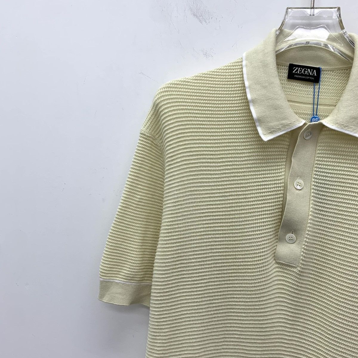 Z Zegna Zegna Single-breasted Short Sleeve Knit Polo Shirt K26WX Size US S / EU 44-46 / 1 - 3 Thumbnail