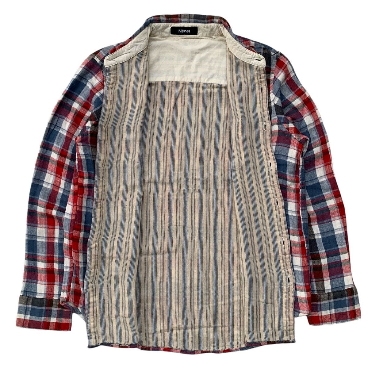 Issey Miyake × Japanese Brand × Ne-Net Ne-Net by Issey Miyake Flanel Shirt Size US M / EU 48-50 / 2 - 3 Thumbnail