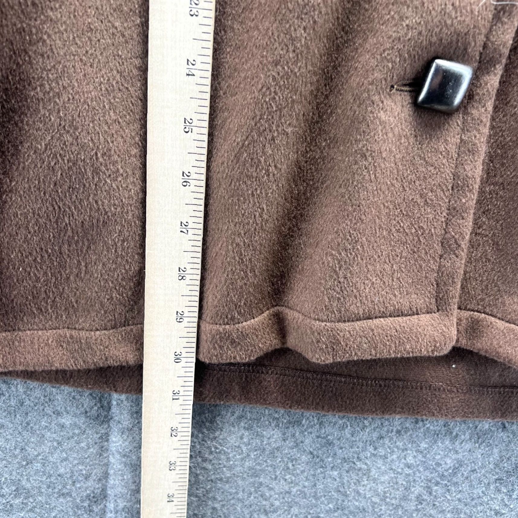 Vintage VINTAGE Maralyce Ferree Coat Womens Medium Brown Wool Blend Button Front Jacket Winter Coat Size M / US 6-8 / IT 42-44 - 6 Thumbnail