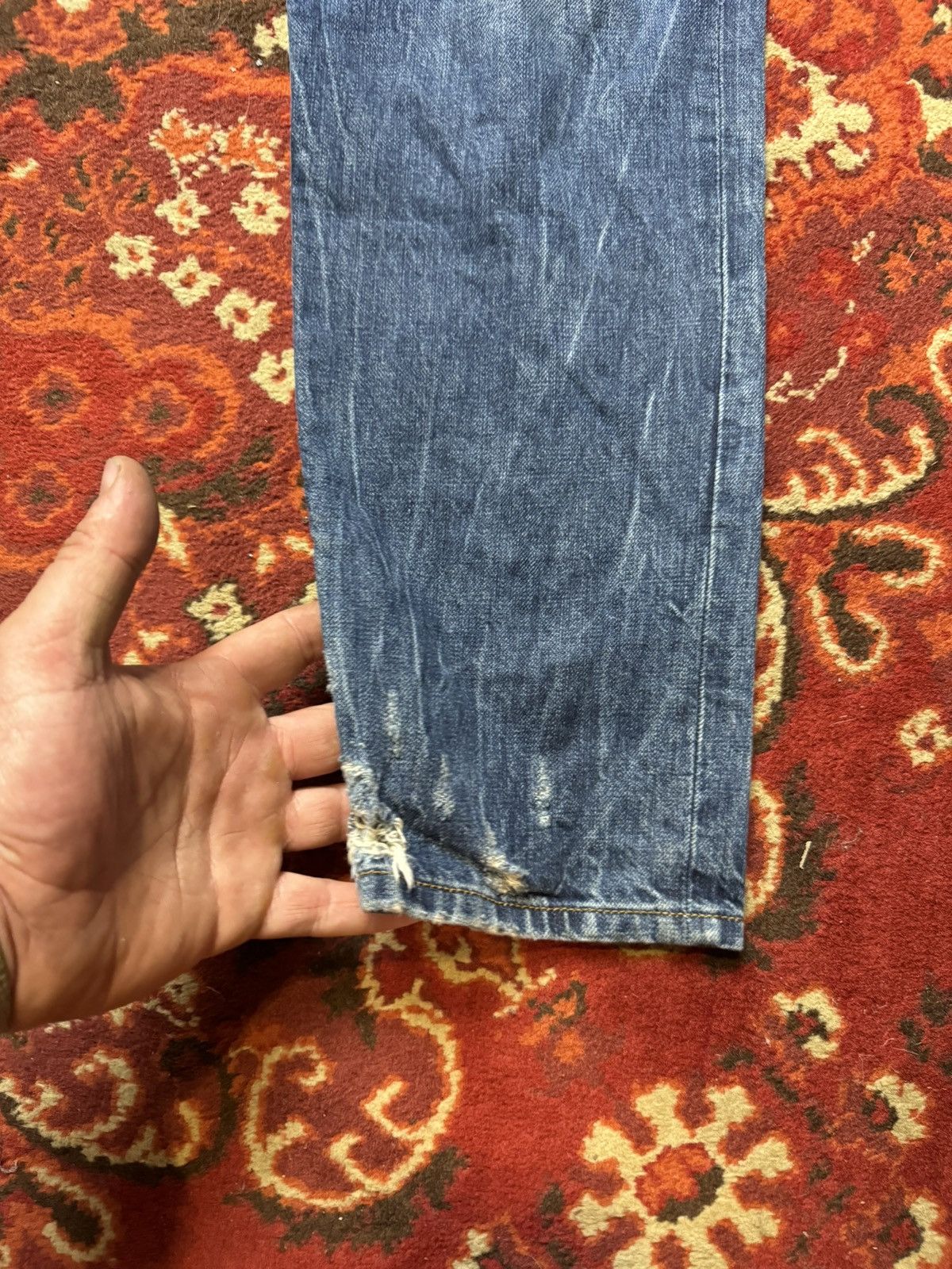 Diesel × Vintage Vintage Y2K Diesel Embroidered Logo Pocket Denim Jeans Pants Size US 32 / EU 48 - 4 Thumbnail
