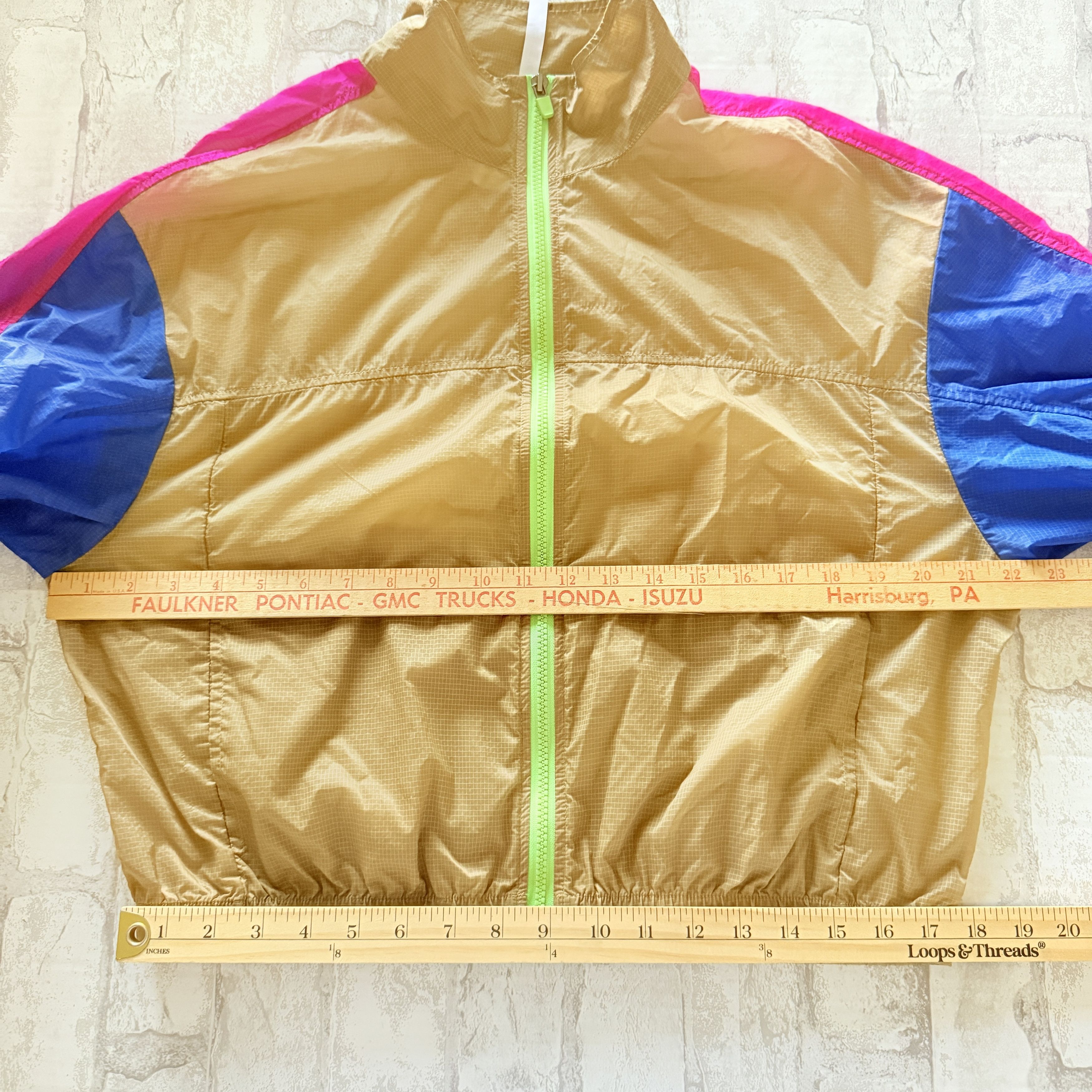 Fabletics Fabletics Payton Woven Cedar Jacket Color-Blocked Zip Jacket Size M / US 6-8 / IT 42-44 - 8 Thumbnail