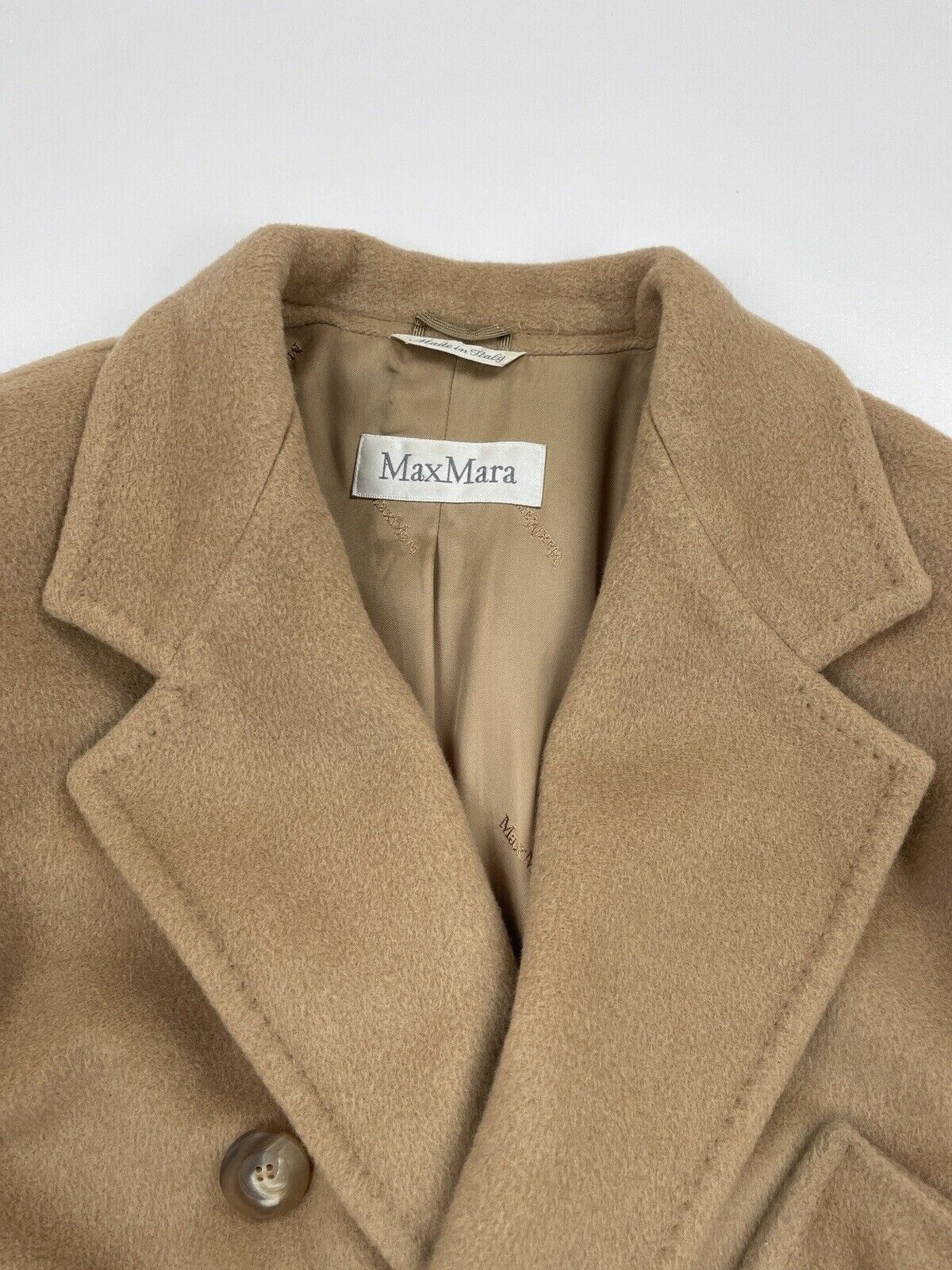 Max Mara Vintage Max Mara Iconic Camel Coat Double Breasted Cashmere Size S / US 4 / IT 40 - 16 Thumbnail