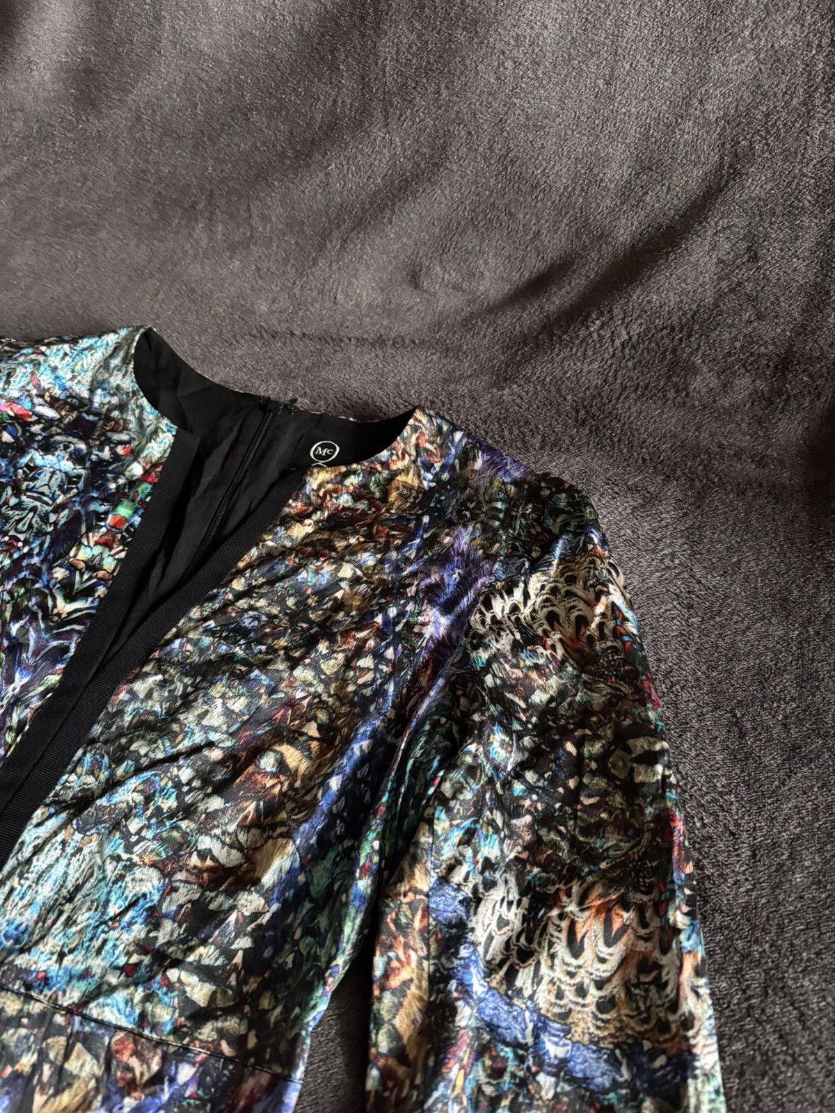 Alexander McQueen × Vintage Alexander McQueen - SS12 Silk Tunic Mini Dress luxury Size XS / US 0-2 / IT 36-38 - 5 Thumbnail