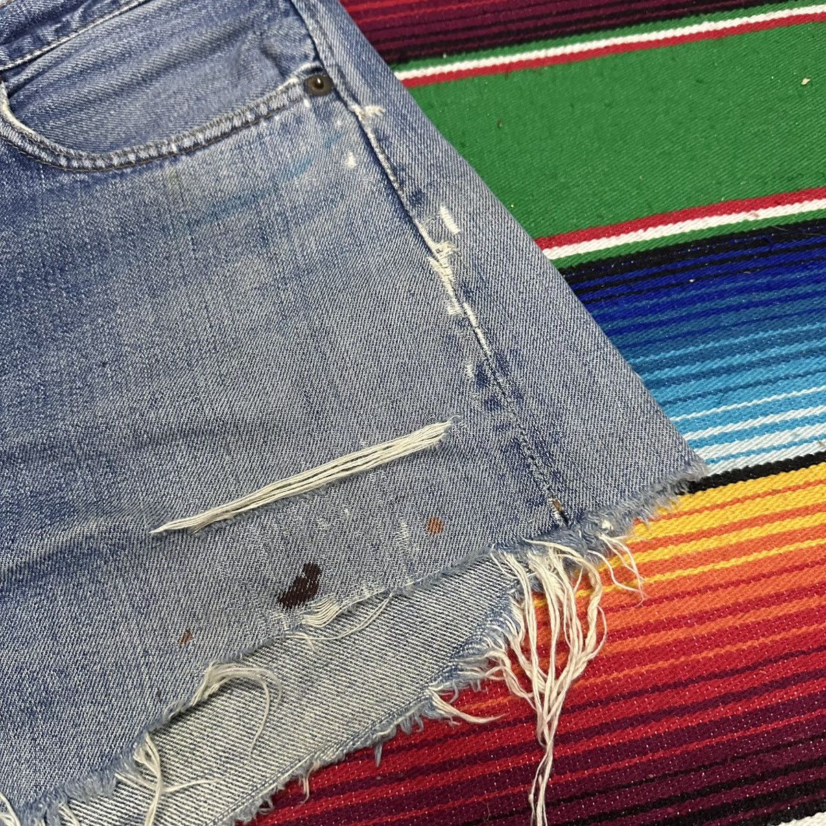 Levi's Distress Denim Levis Short Big E💥 Size US 32 / EU 48 - 5 Thumbnail