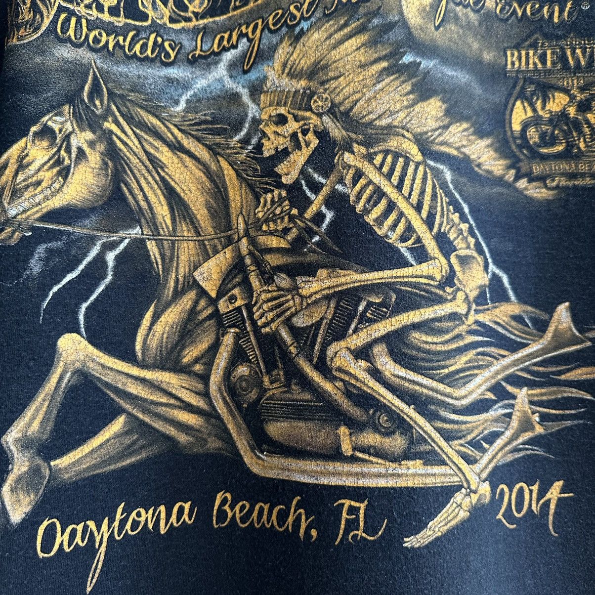 Vintage VINTAGE Y2K BIKE WEEK DAYTONA BEACH FLORIDA 2014 GRAPHIC TEE Size US XL / EU 56 / 4 - 4 Thumbnail