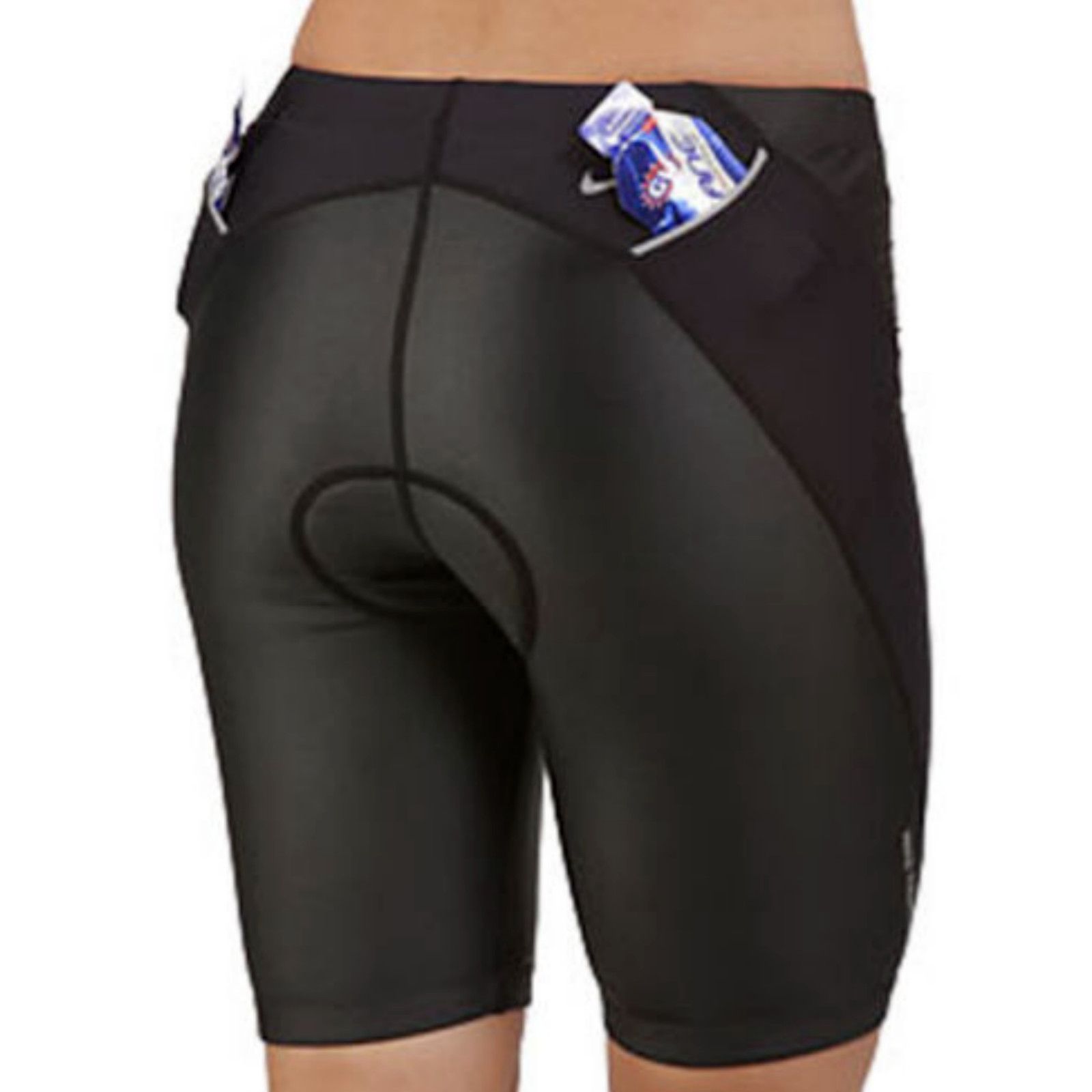 Nike Nike Triathlon Bike Tri Shorts Trunks Solid Black XS $80 Size 25" / US 0 / IT 36 - 5 Thumbnail