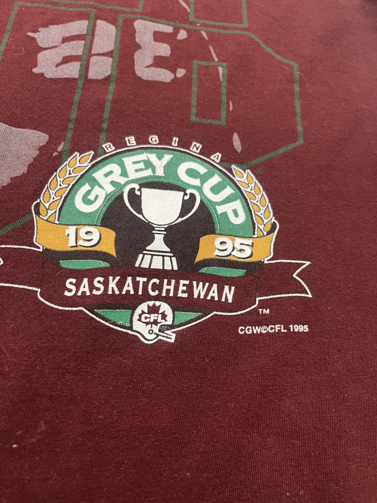 Vintage 1995 CFL Saskatchewan Roughriders shirt Medium Size US L / EU 52-54 / 3 - 3 Thumbnail