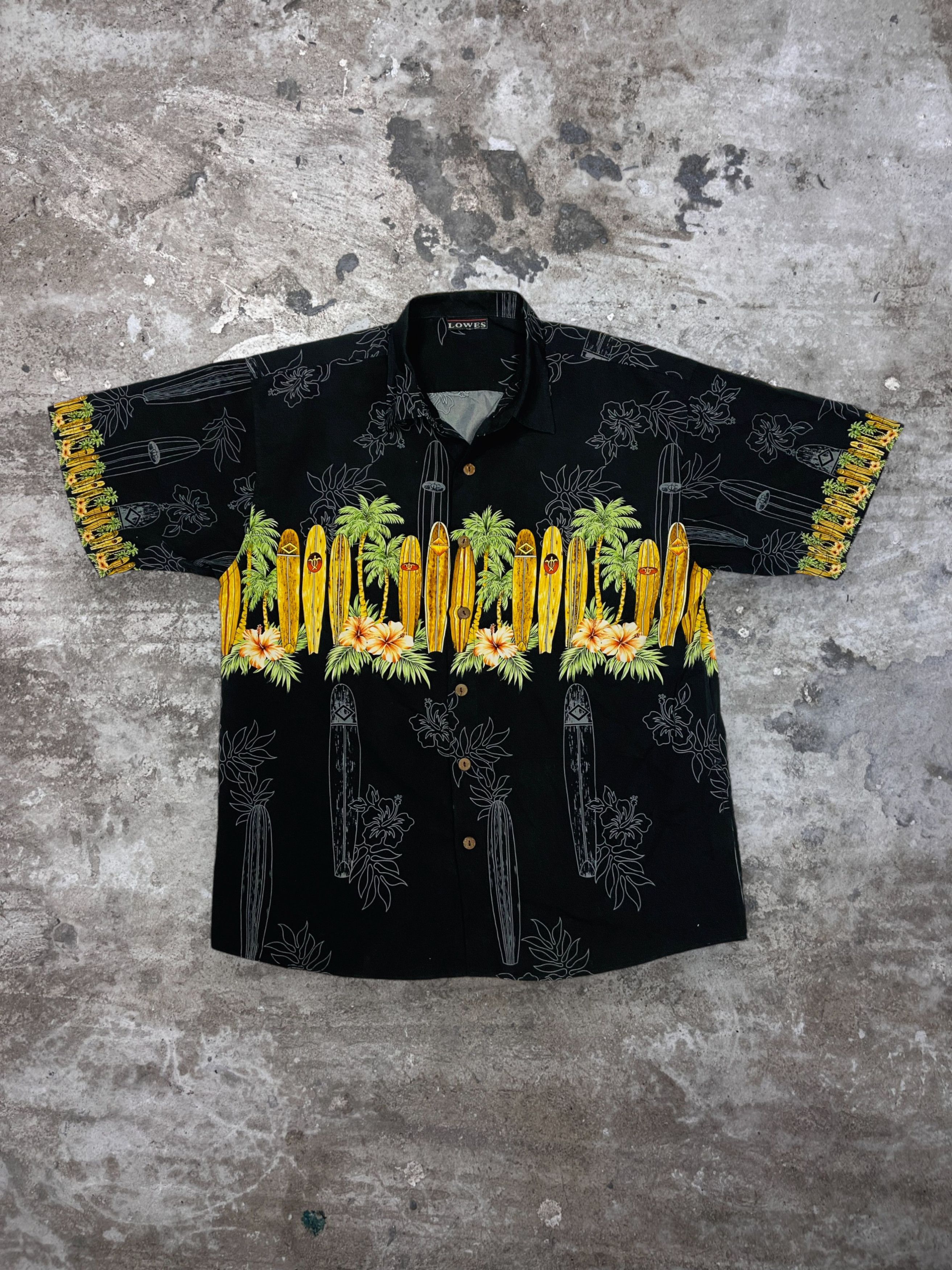 Vintage 1990s SURFING VINTAGE RARE OG ALOHA SHIRT - № 297 Size US XL / EU 56 / 4 - 1 Thumbnail