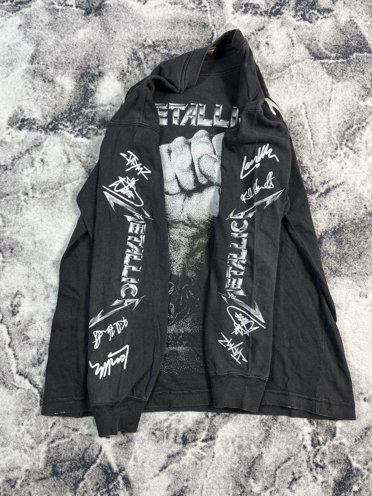 Metallica Vintage Metallica Long Sleeve All Over Print Band Tee Size US L / EU 52-54 / 3 - 10 Thumbnail