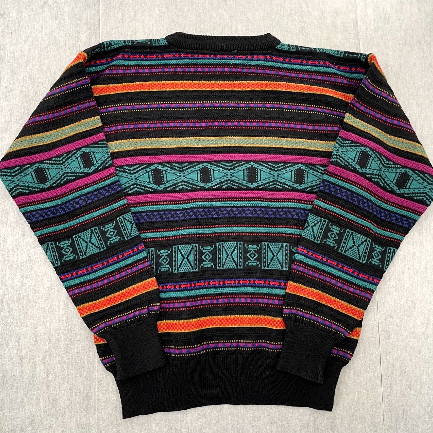 Vintage VINTAGE Meister Sweater Adult Large Wool Blend Geometric Apres Ski Gaper Men 80s Size US L / EU 52-54 / 3 - 2 Thumbnail