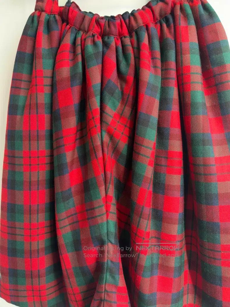 Comme des Garcons Comme des Garcons Size XS Plaid Pants Red Winter Cotton-Pa Size 23" - 6 Thumbnail