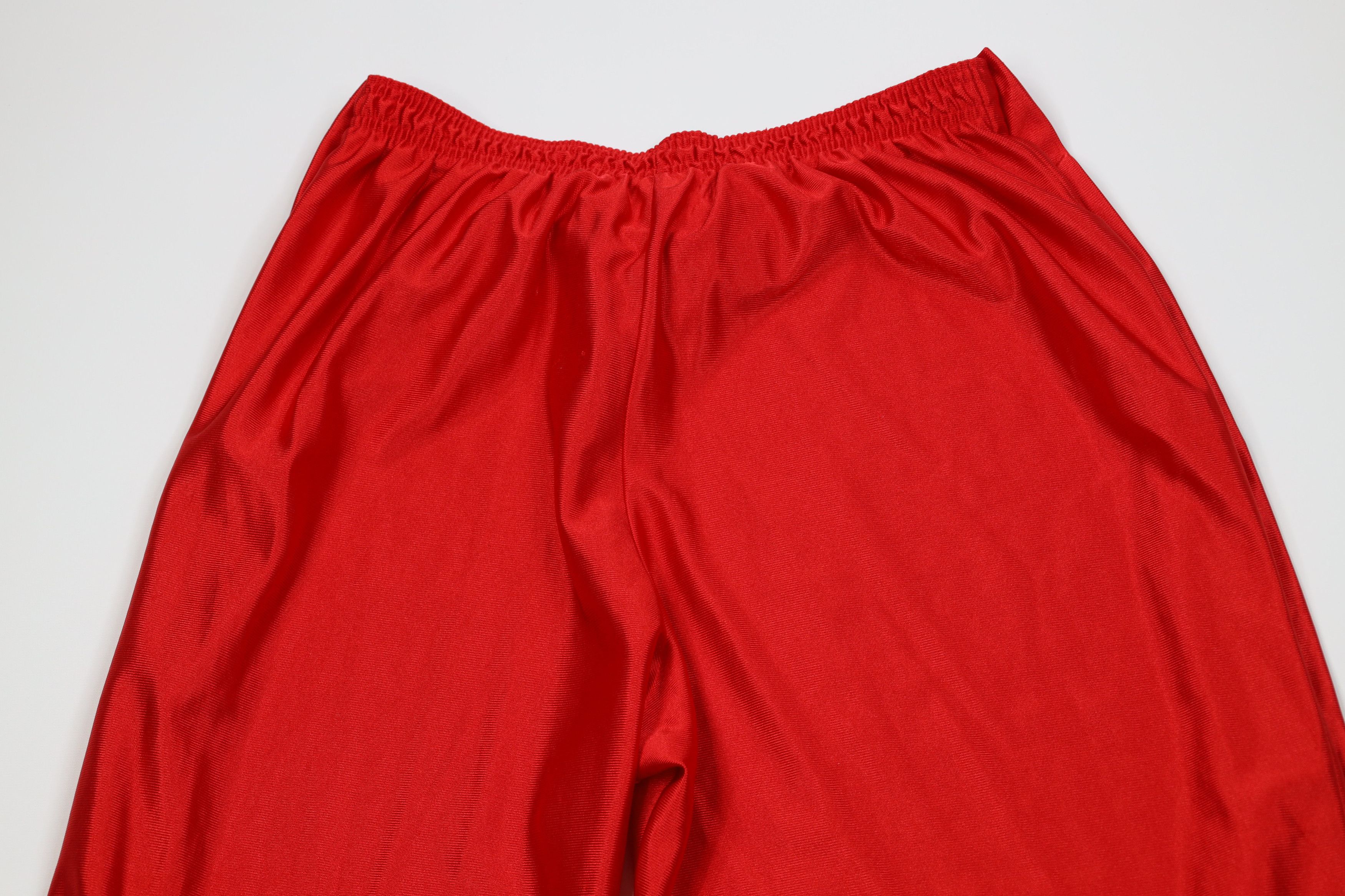 Vintage Vintage 90s Streetwear Silky Tearaway Wide Leg Pants Red USA Size US 38 / EU 54 - 12 Thumbnail