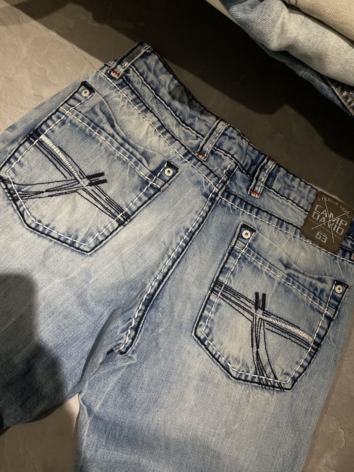 Japanese Brand Rare Distressed Washed Slim Jean / Number Nine Style / Y2K Size US 32 / EU 48 - 6 Thumbnail