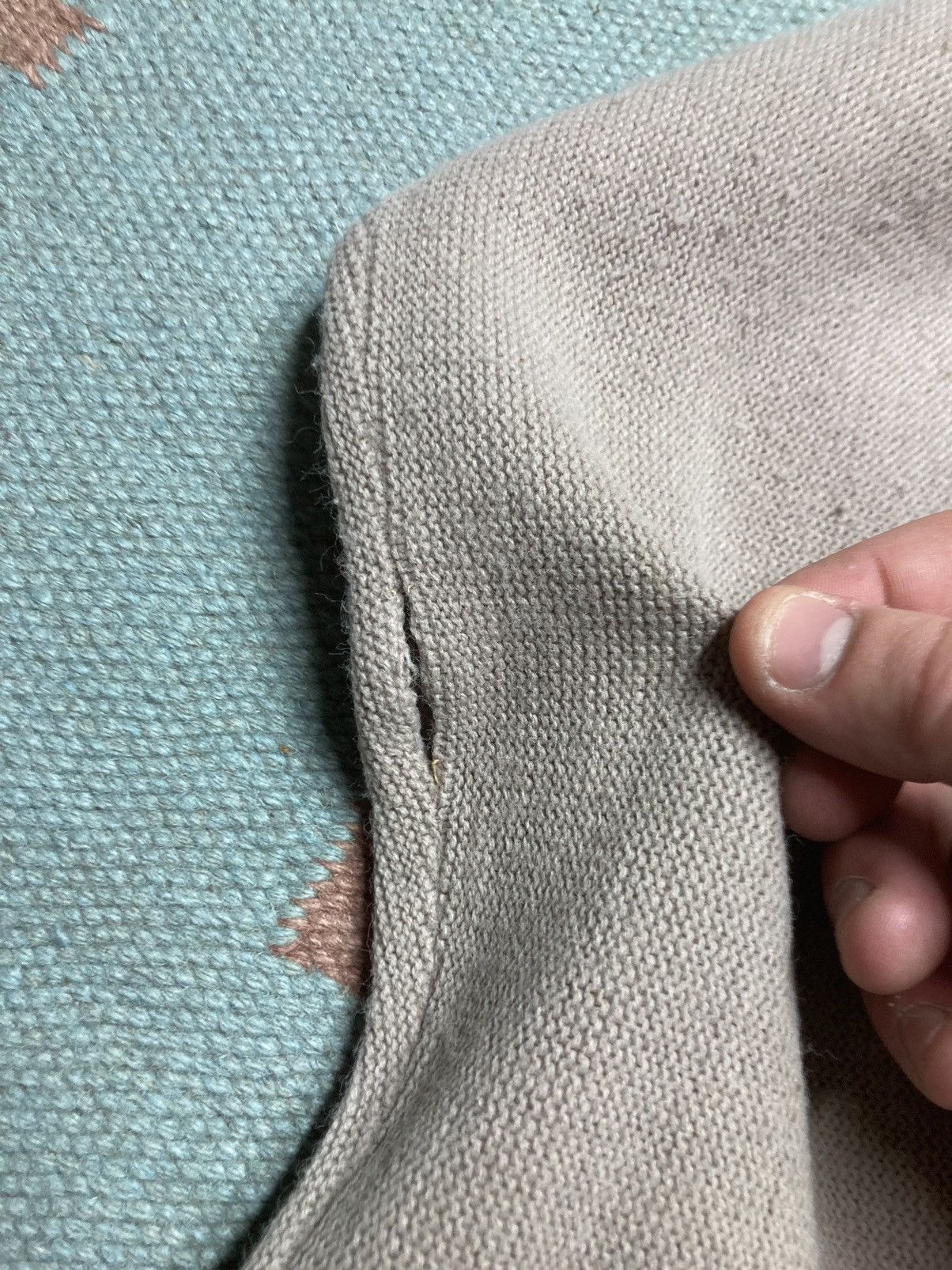 Vintage 60s cardigan sweater v neck wool blend knit button front M Size US M / EU 48-50 / 2 - 2 Thumbnail