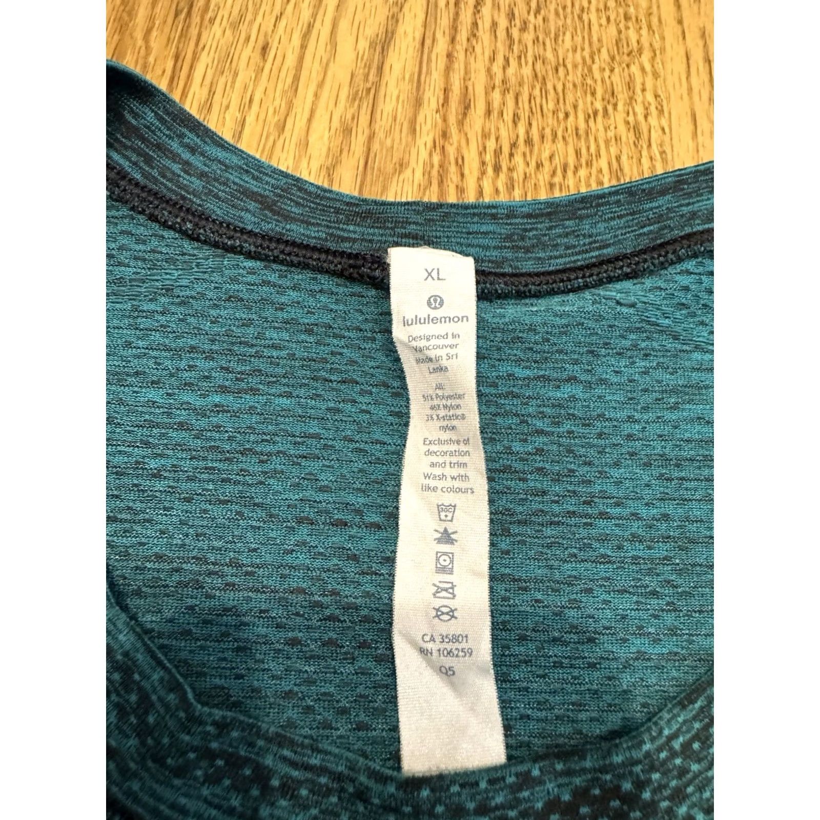 Lululemon Lululemon Metal Vent Tech Shirt Men's Size XL Teal Blue Green Short Sleeve T Size US XL / EU 56 / 4 - 3 Thumbnail