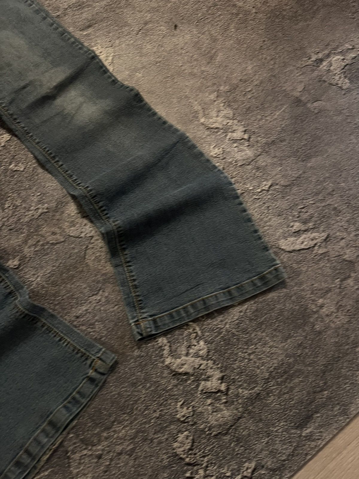 Vintage Balenciaga Style Swag Flare Darkwear Denim / Archive Vintage Size US 30 / EU 46 - 3 Thumbnail