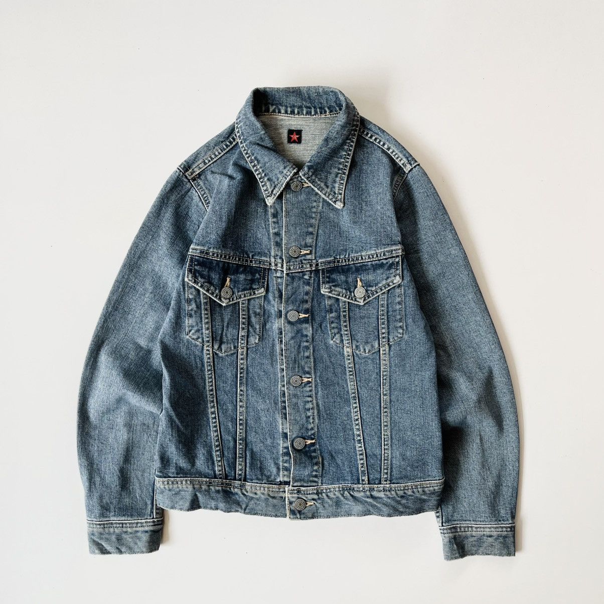 Johnbull RARE⚡️ Vintage Jhonbull Blue Denim Jacket Size US S / EU 44-46 / 1 - 1 Thumbnail