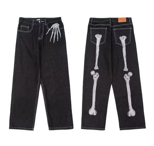 Vintage hiphop pattern skate jeans Size US 34 / EU 50 - 2 Thumbnail