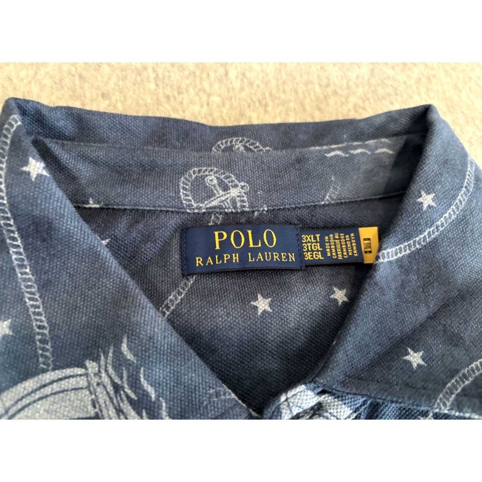 Polo Ralph Lauren Polo Ralph Lauren Polo Blue Short Sleeve Shirt Oceans Voyage Mens 3XLT NWT Cotton Size US XXL / EU 58 / 5 - 3 Thumbnail
