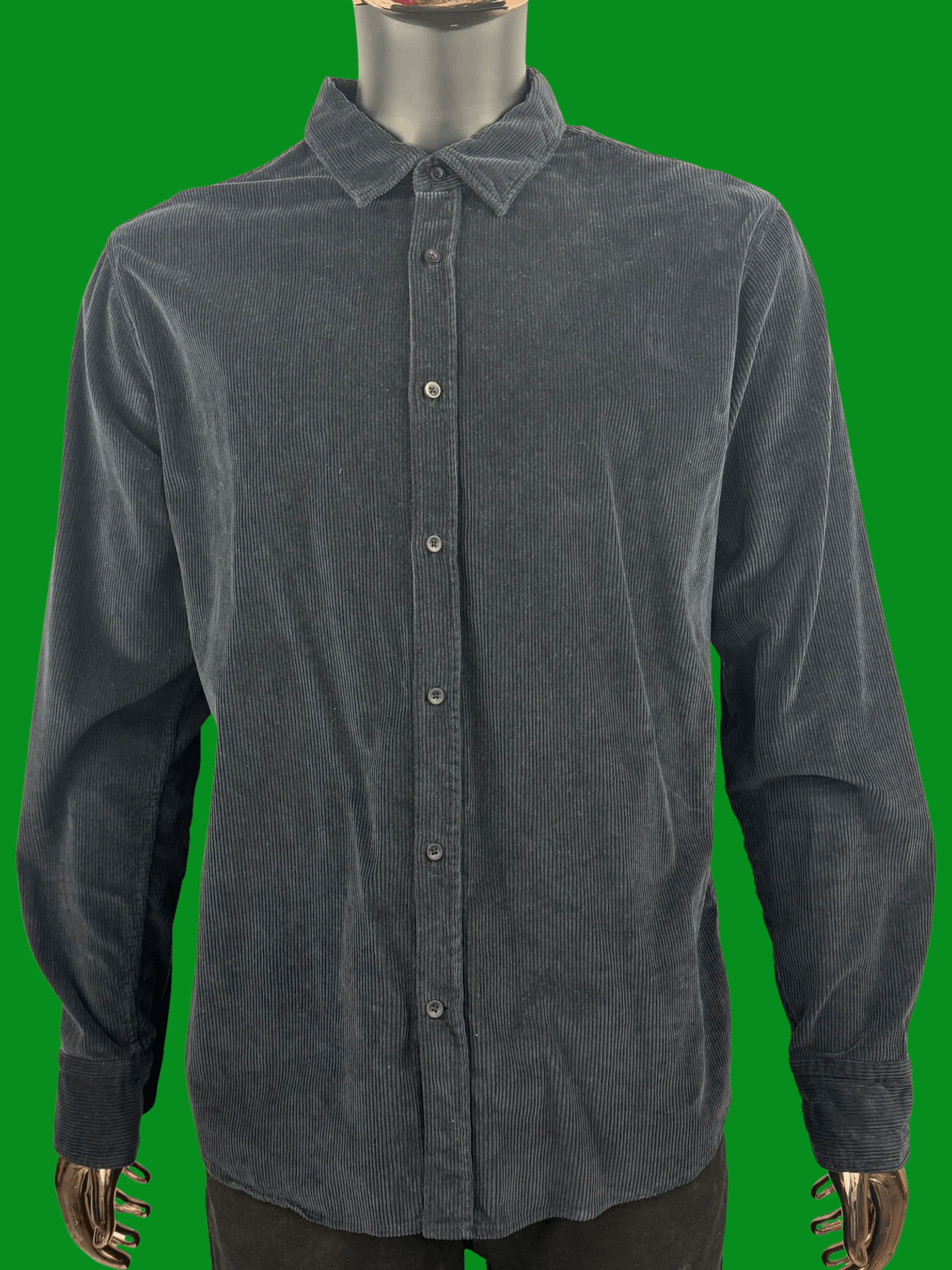 Vintage VTG Intimissimi Uomo Corduroy Button Up Shirt Long Sleeve Size US XL / EU 56 / 4 - 2 Thumbnail