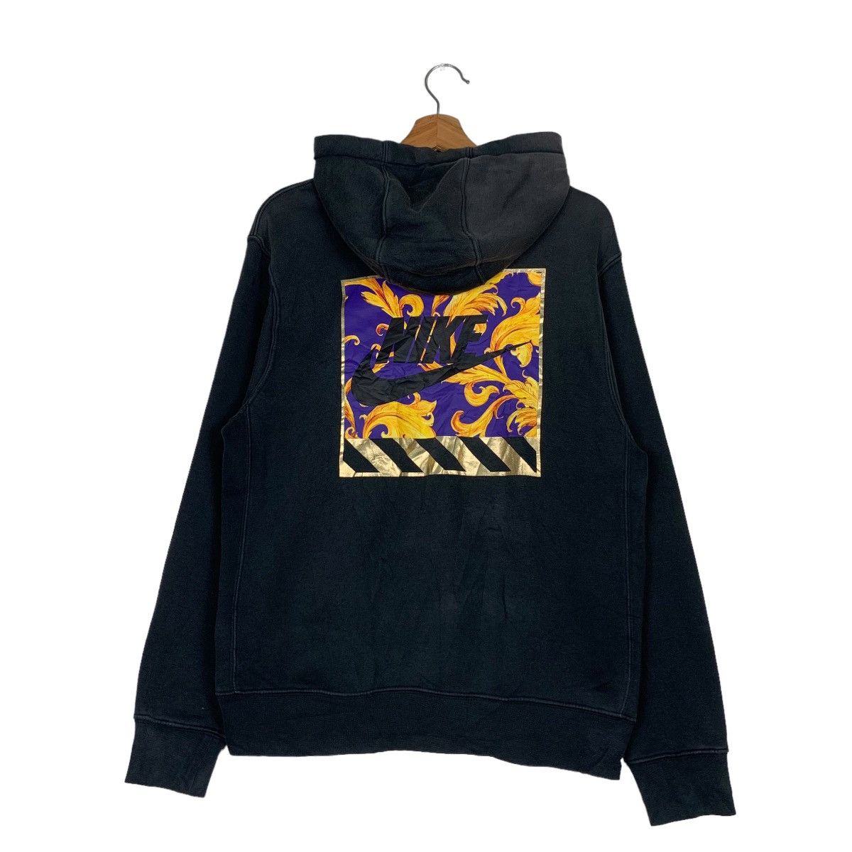 Nike NIKE Big Swoosh Logo Graphic Pullover Hoodies #0751-C34 Size US M / EU 48-50 / 2 - 1 Thumbnail