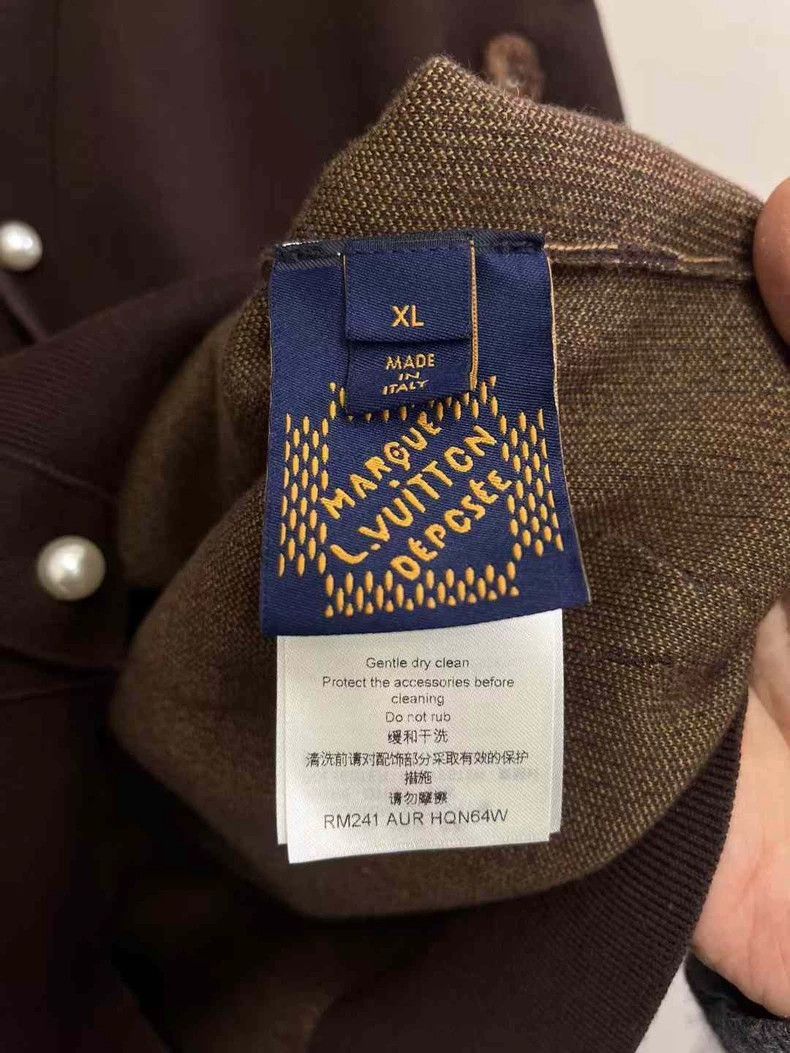 Louis Vuitton LOUIS VUITTON LV x Pharrell Brown Embroidered Logo Cardigan Size US XL / EU 56 / 4 - 3 Thumbnail