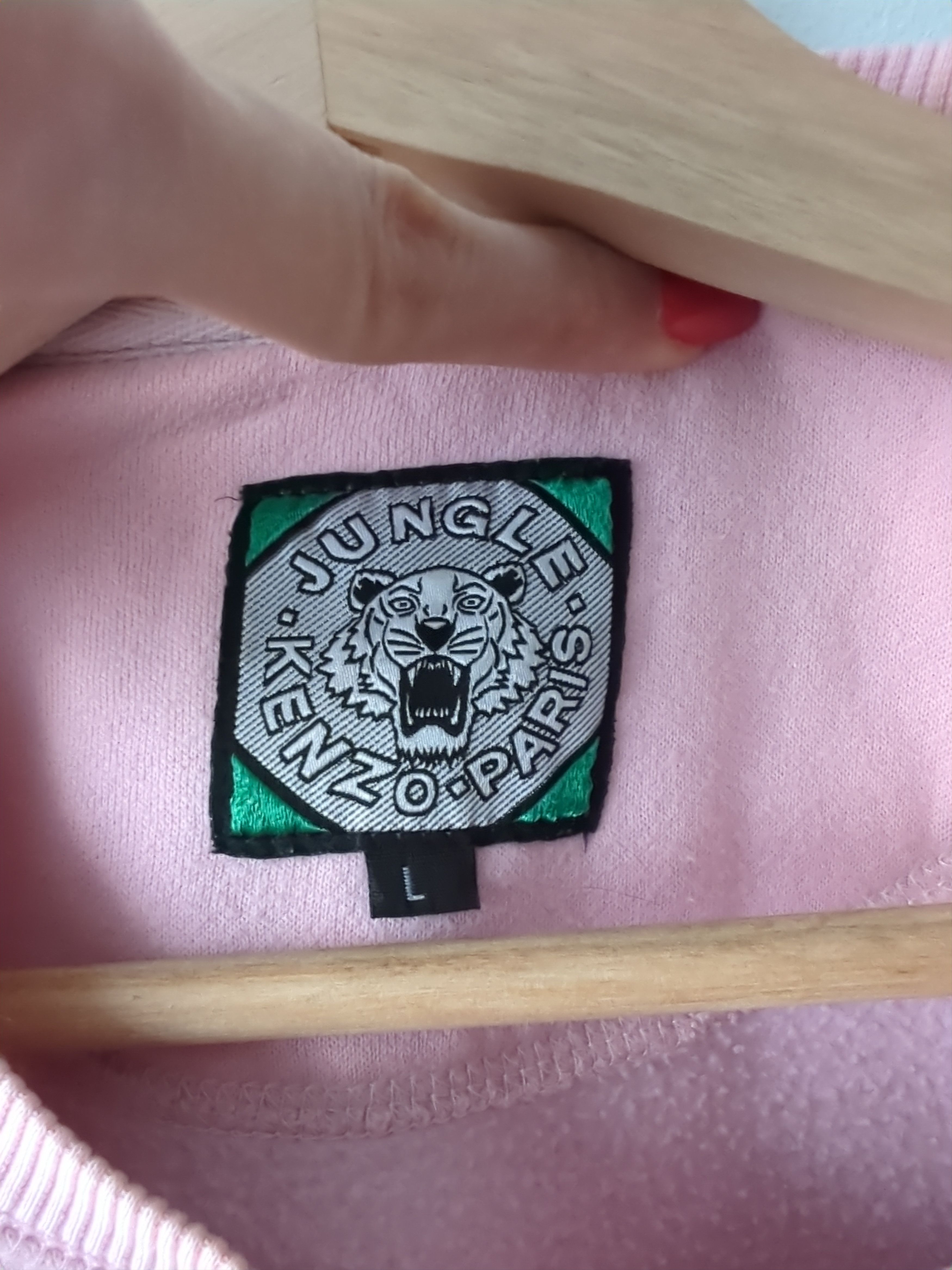 Kenzo Kenzo Paris Tiger Embroidered Sweatshirt Pink Pastel Size M / US 6-8 / IT 42-44 - 7 Thumbnail