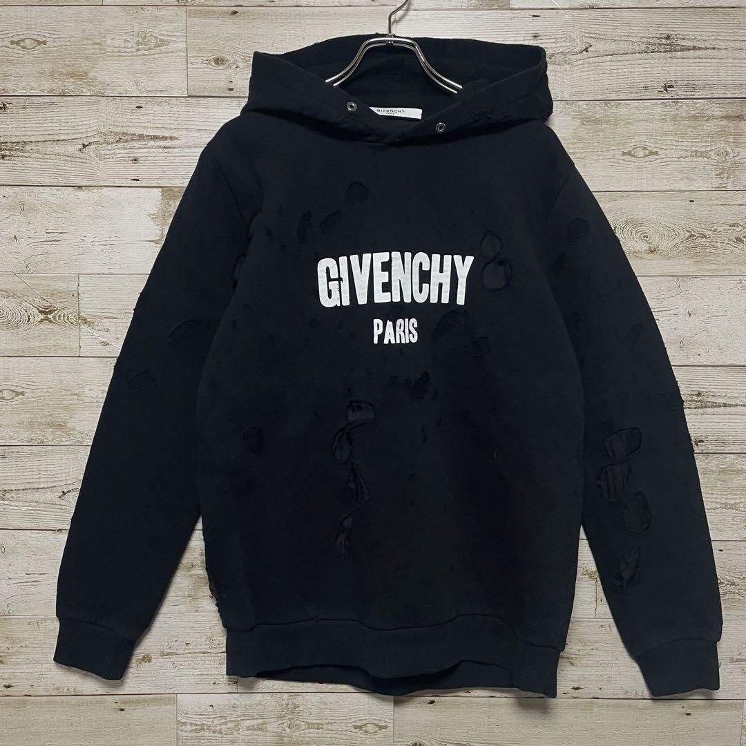 image of Hoodie Givenchy in Destroy Black, Men's (Size Medium)