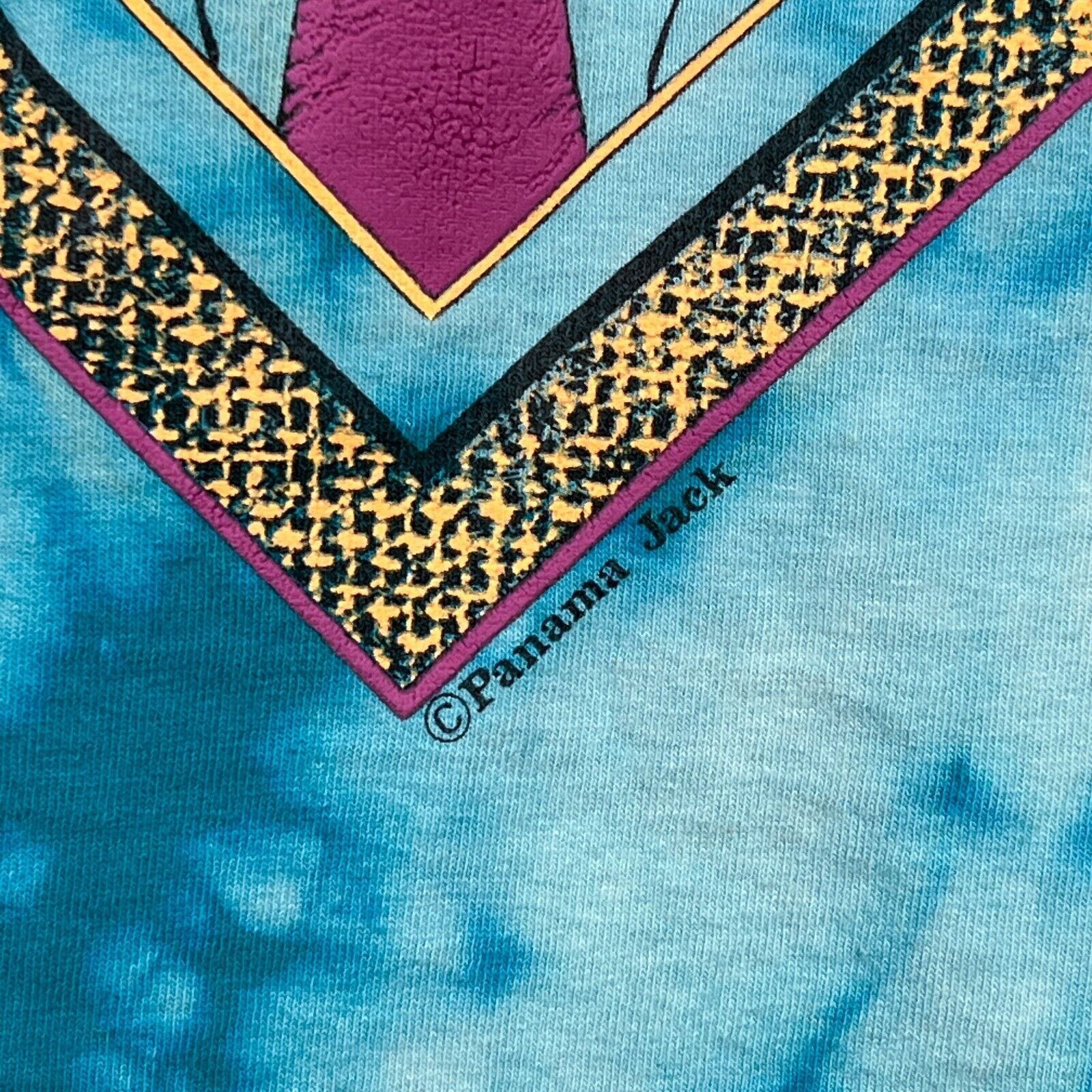 Panama Jack VTG 80s 90s Panama Jack Tie Dye Blue Surf Beach T Shirt XL Size US XL / EU 56 / 4 - 6 Thumbnail