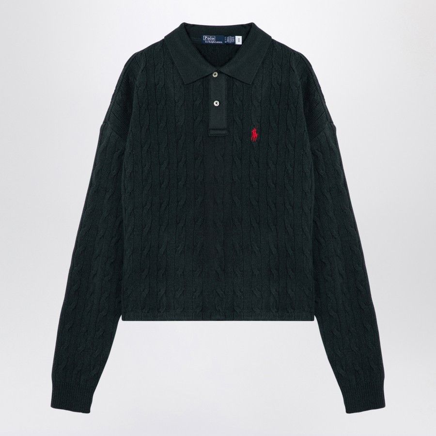 Polo Ralph Lauren o1d2blof0924 Wool Polo Shirts in Mallard Green Size L / US 10 / IT 46 - 1 Thumbnail