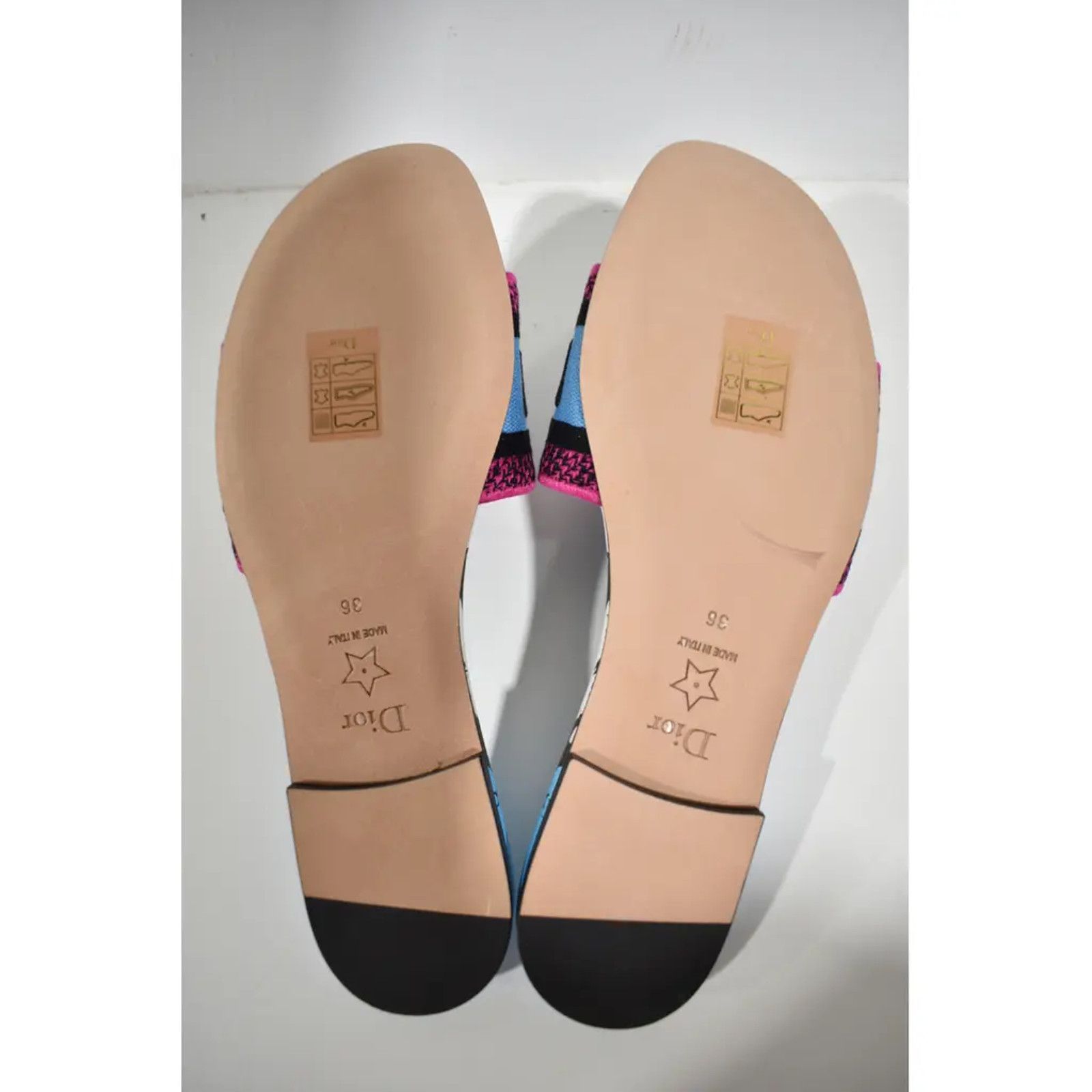 Dior Christian Dior Dway D Jungle Blue Black Embroidered Size US 6 / IT 36 - 12 Thumbnail
