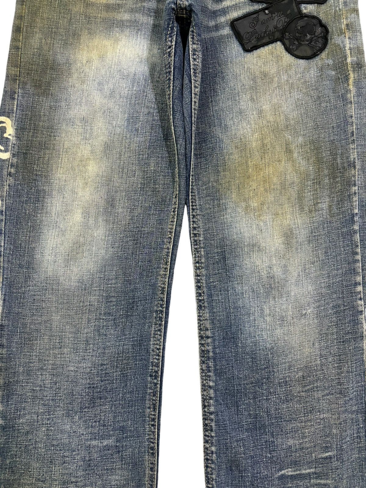 Seditionaries Vintage Japanese Brand Rusty Mud Wash Skull Punk Style Jeans Size US 30 / EU 46 - 7 Thumbnail