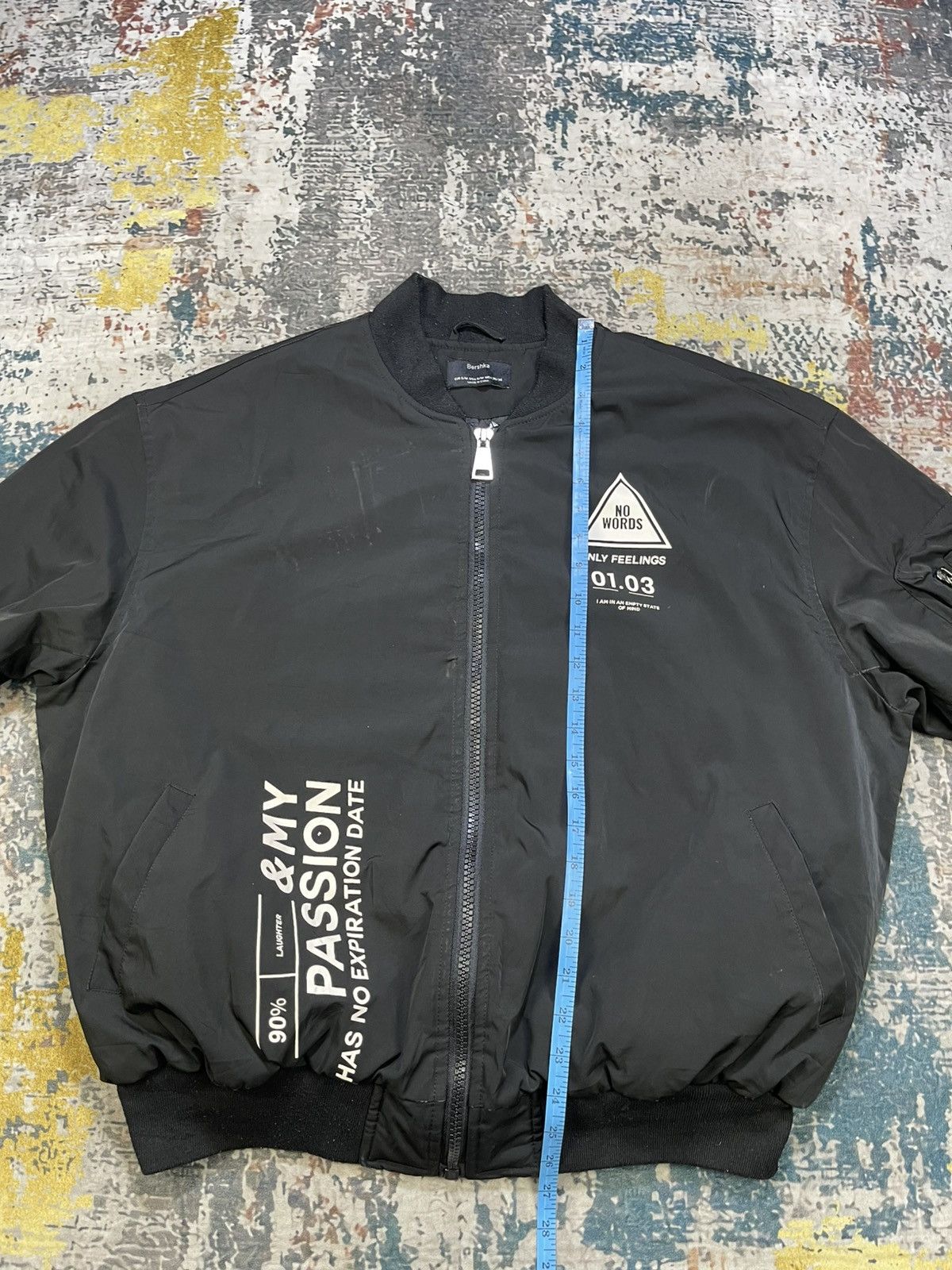 Bershka Bershka Baggy Black Bomber Jackets Size US M / EU 48-50 / 2 - 10 Thumbnail