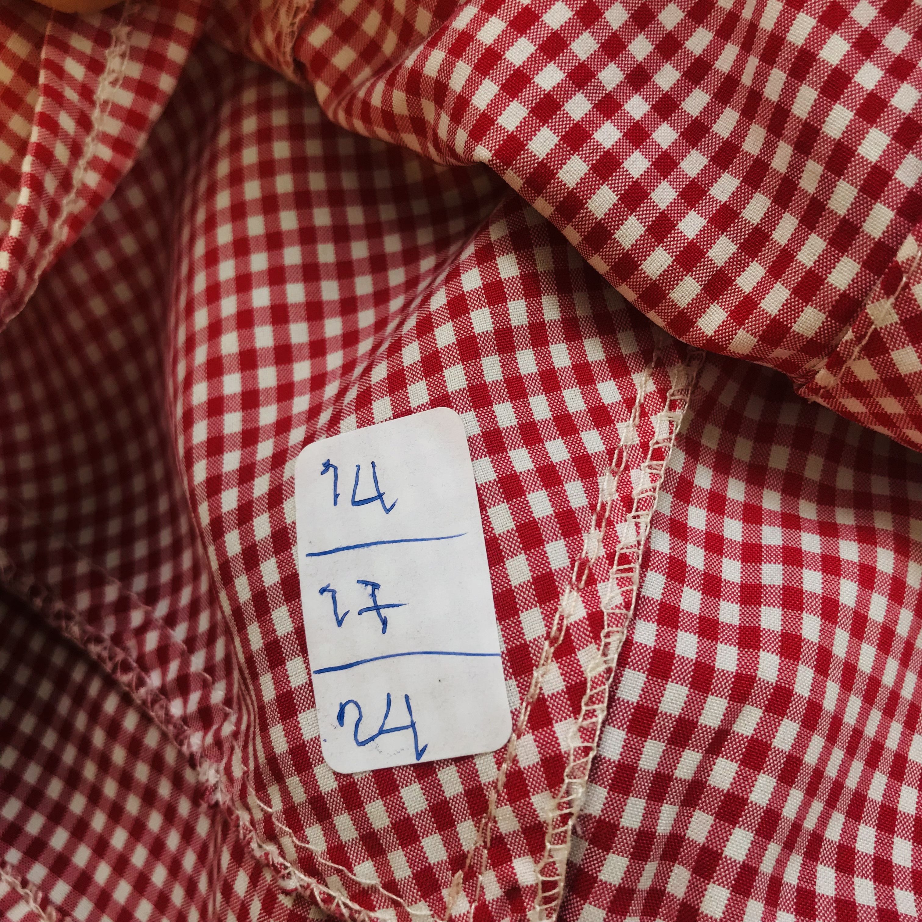 Japanese Brand × Vintage Japanese Puffy Ruffle Plaid Shirt Size S / US 4 / IT 40 - 8 Thumbnail