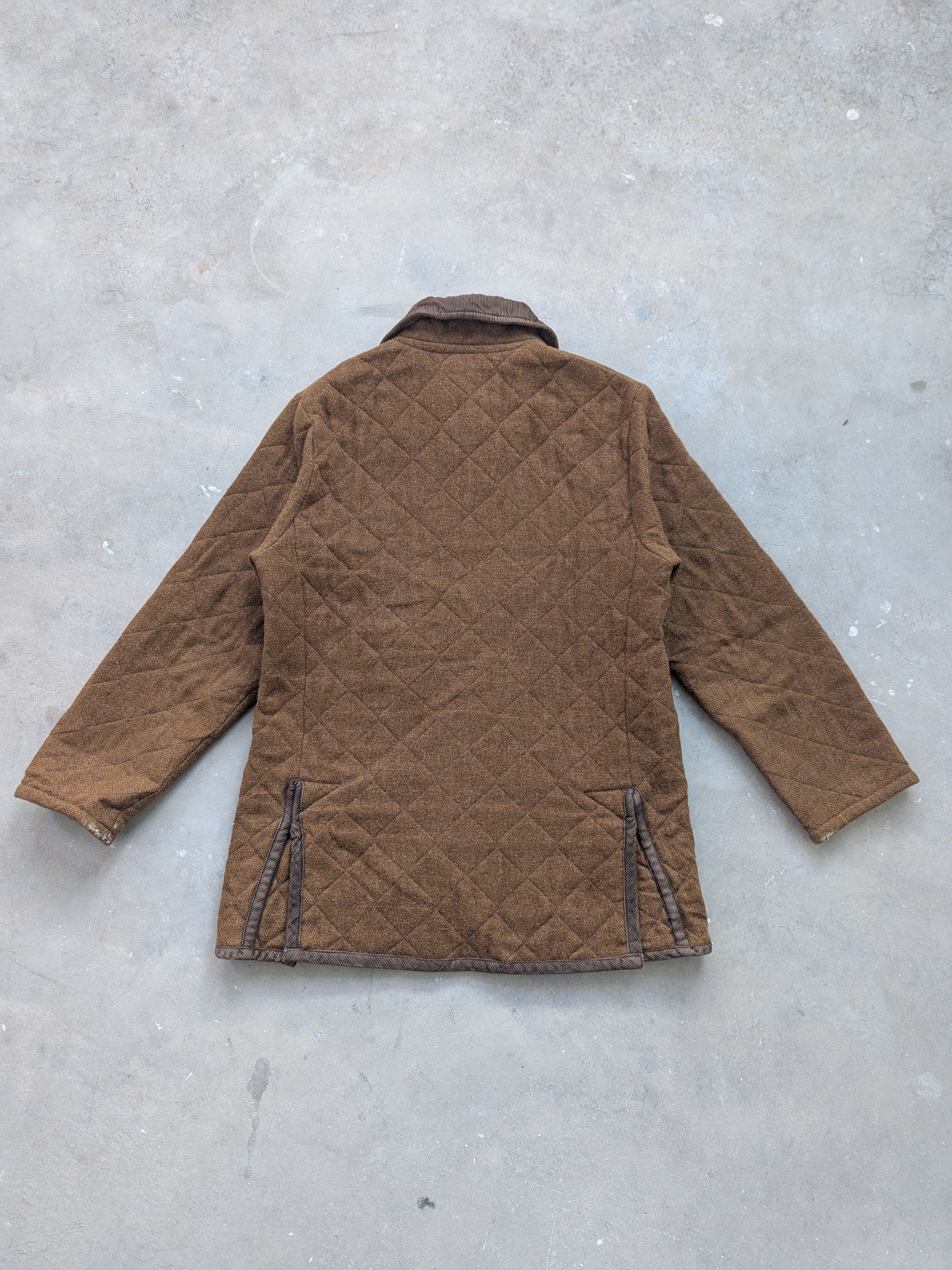 Lavenham Vintage Lavenham Long Melford Wool Quilted Jacket Brown Size M / US 6-8 / IT 42-44 - 17 Thumbnail