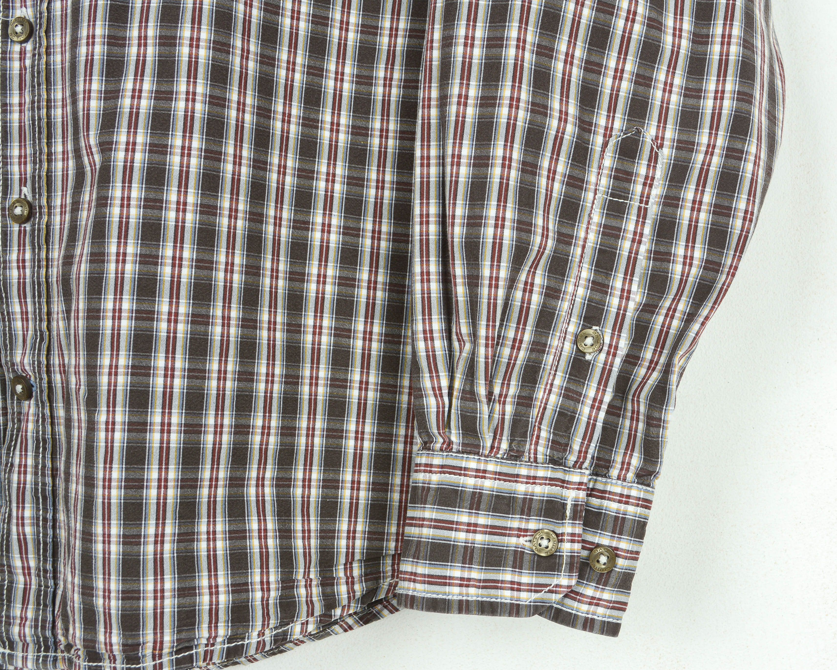 camel active Mens Large Casual Cotton Long Sleeved L Check Herren Hemd Size US L / EU 52-54 / 3 - 6 Thumbnail