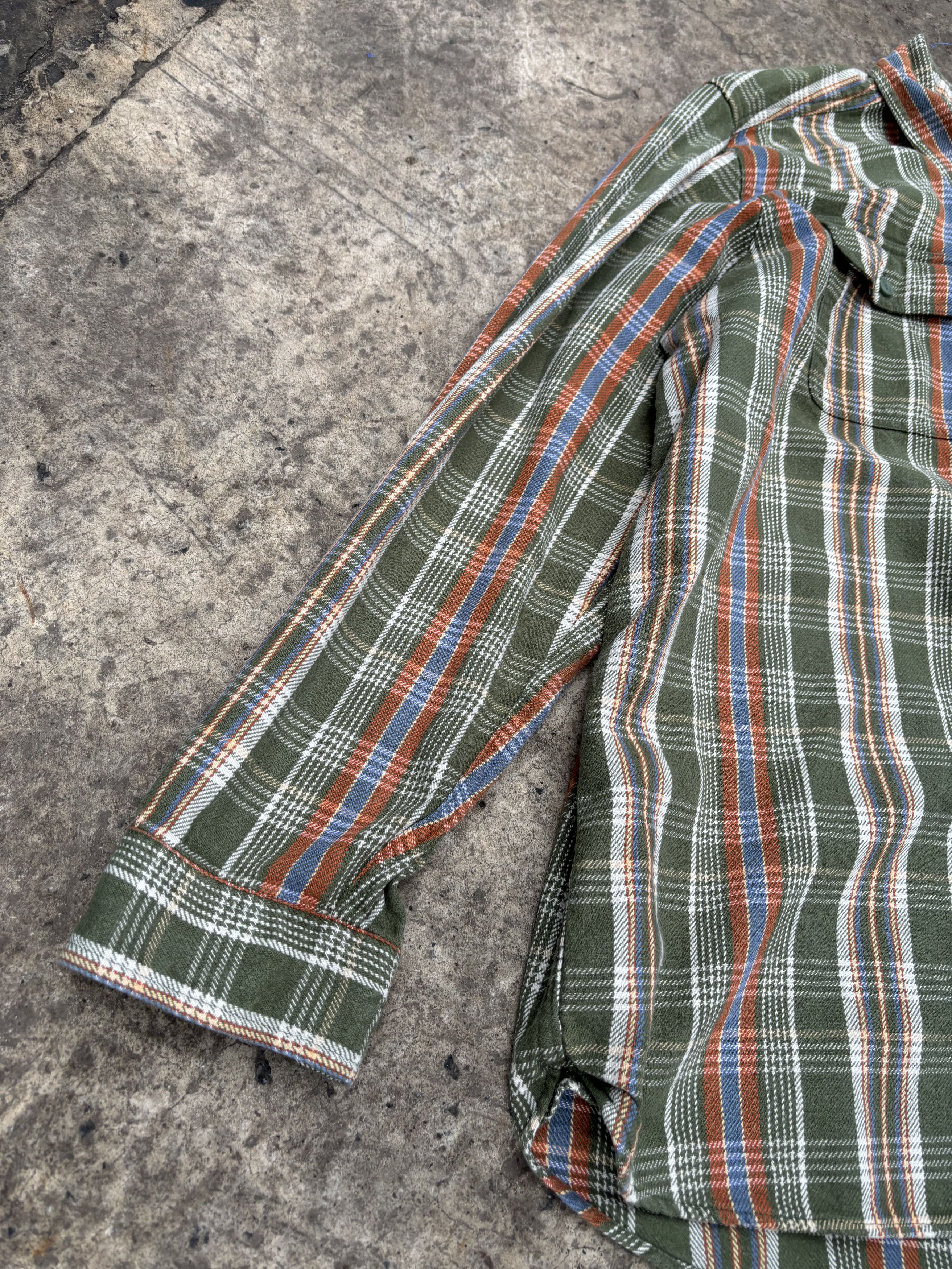 L.L. Bean × Vintage Vintage L.L.Bean Checked Flannel Green Shirt Size US XL / EU 56 / 4 - 6 Thumbnail