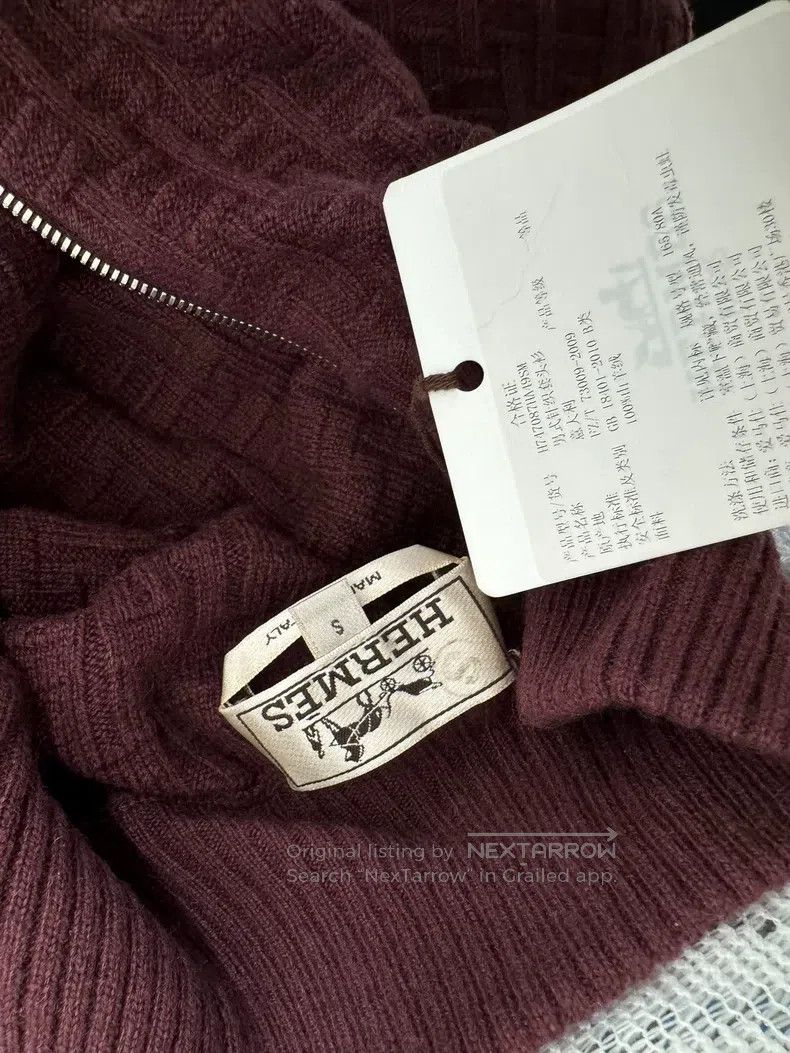 Hermes Hermes Cashmere Cardigan, 100% Goat Cashmere Size US S / EU 44-46 / 1 - 9 Thumbnail
