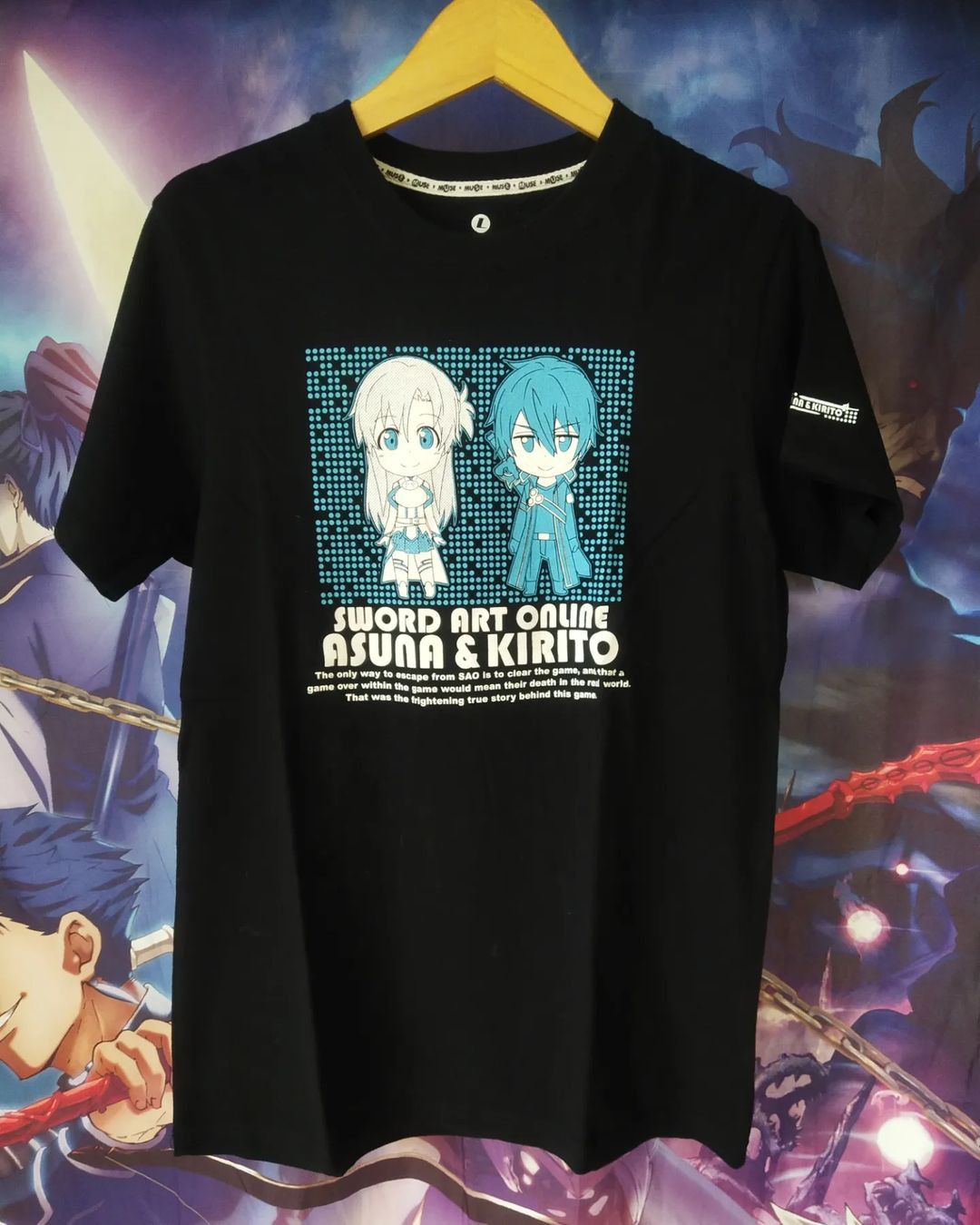 Anime × Japanese Brand Sword Art Online Chibi Asuna x Kirito Anime Tees Muse Size US M / EU 48-50 / 2 - 1 Thumbnail