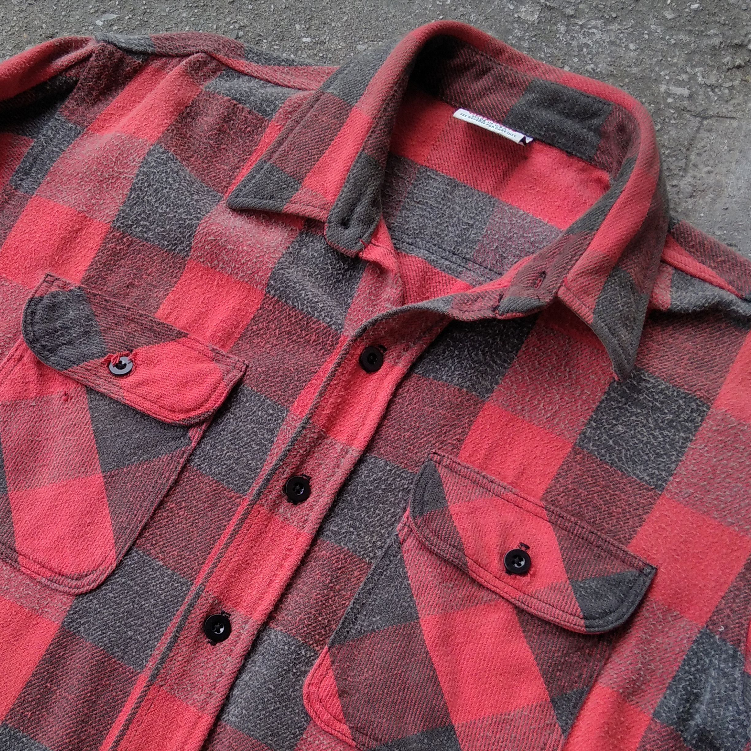 4GSELLER Vintage 90's Flannel Distressed Grunge PRENTISS OUTDOOR Size US L / EU 52-54 / 3 - 4 Thumbnail