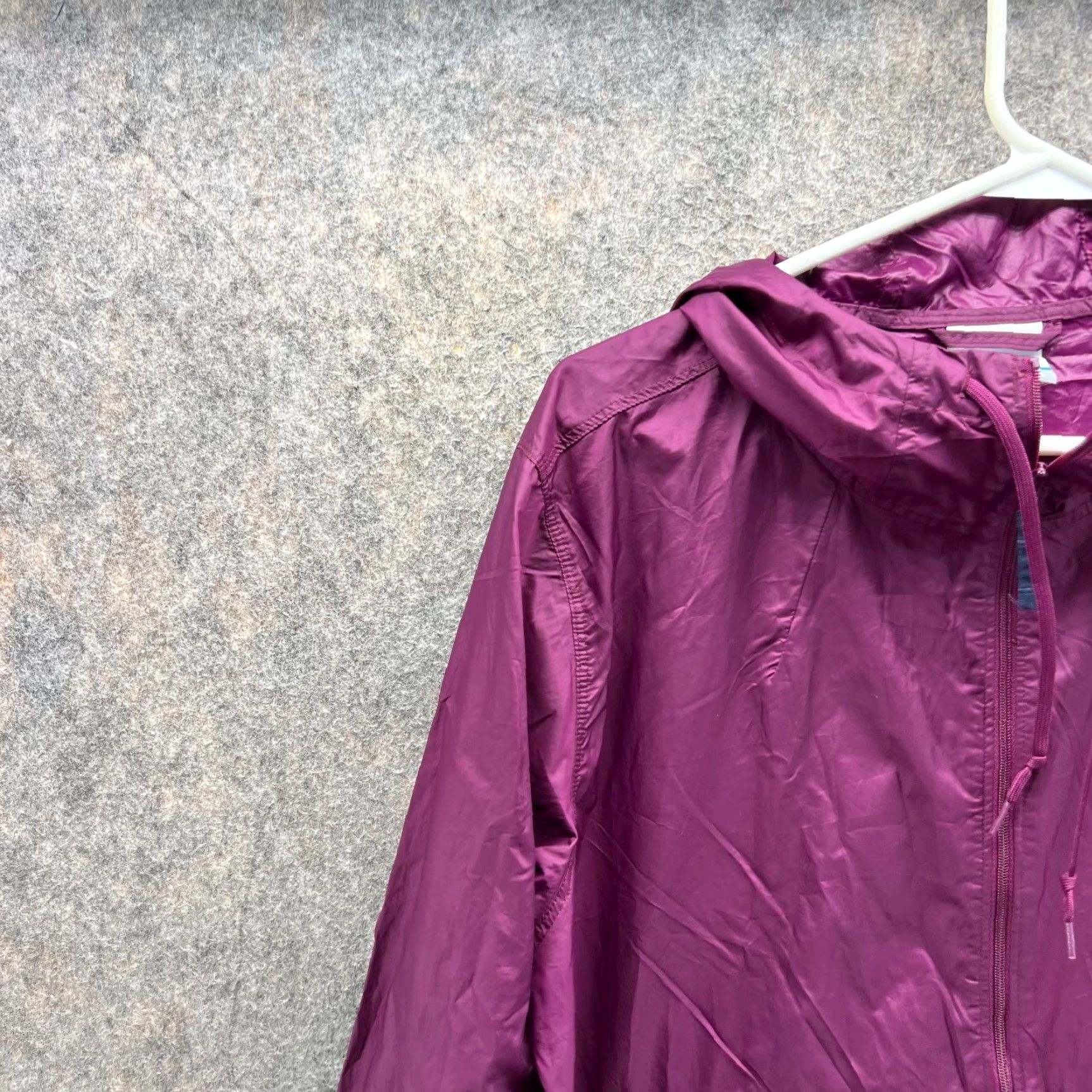 Pinko Columbia Jacket Women L Purple Windbreaker Full Zip Anorak Logo Vtg - Hoodie, Windbreaker, Jacket, Fall, Spring, Winter, Casual, Workwear, Df Size L / US 10 / IT 46 - 4 Thumbnail