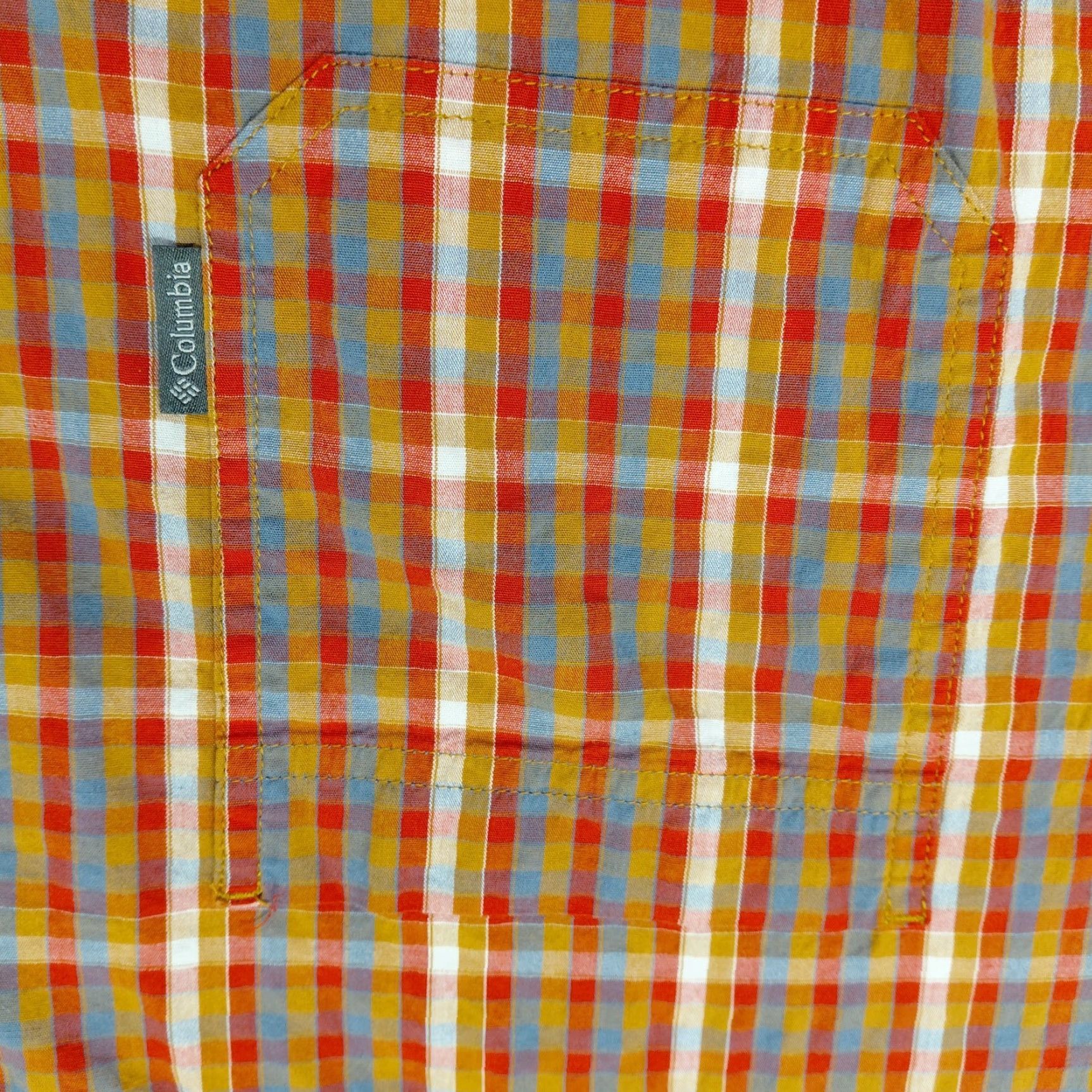 Vintage Columbia Sportswear Shirt Mens XXL Orange Red Plaid Button-Down Long Sleeve Size US XXL / EU 58 / 5 - 7 Thumbnail