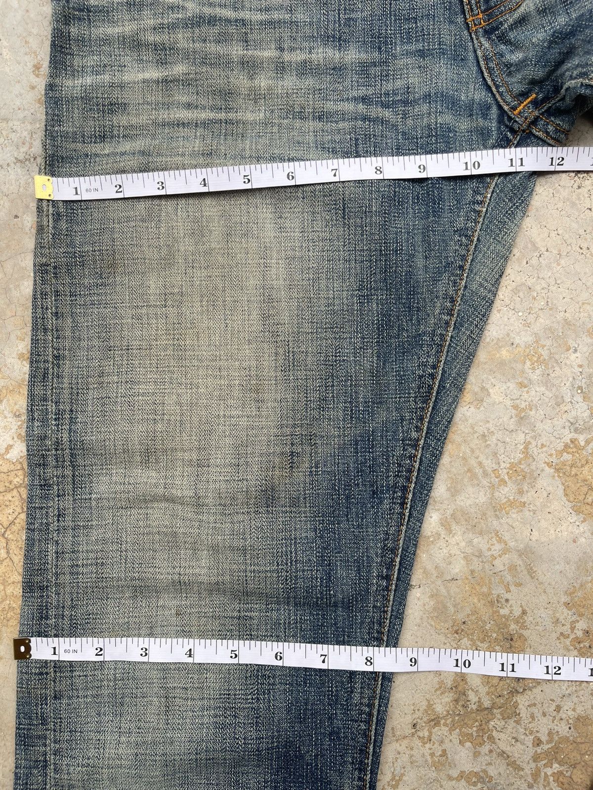 Nudie Jeans Nudie Jeans Co. Even Steven "Heaven Broken Blue" Distressed Size US 32 / EU 48 - 18 Thumbnail