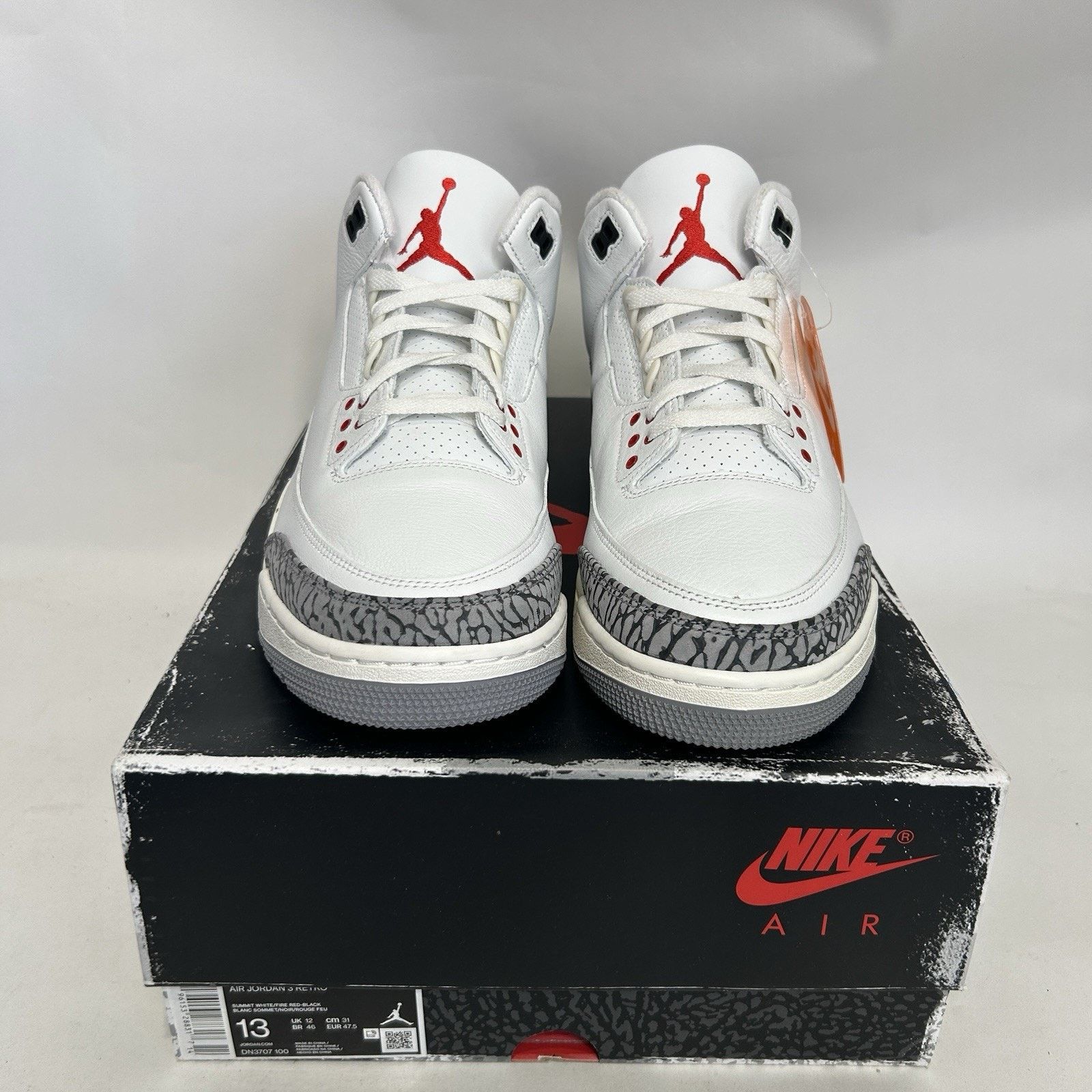 Nike Nike Air Jordan 3 Retro OG Reimagined “White Cement” Size US 13 / EU 46 - 2 Thumbnail