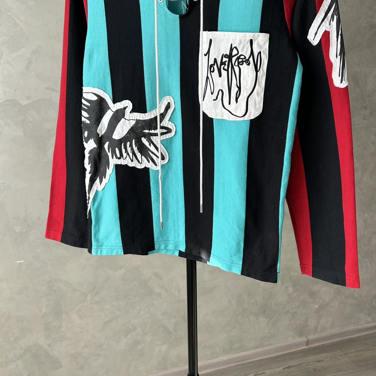 Charles Jeffrey LOVERBOY Charles Jeffrey Loverboy Magpie Striped Rugby Polo Size US S / EU 44-46 / 1 - 5 Thumbnail
